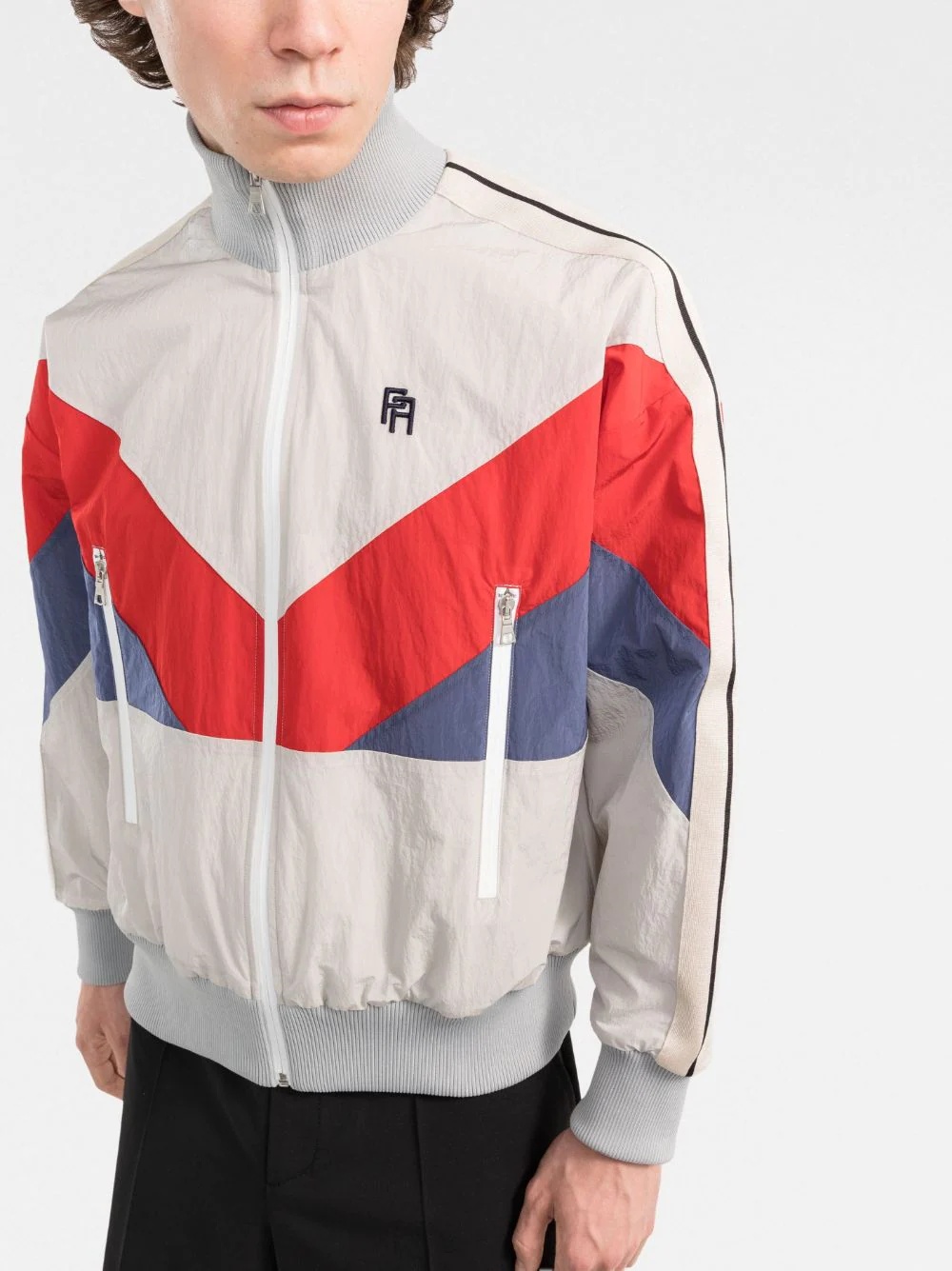 V COLORBLOCK WINDBREAKER GREY BLACK - 3