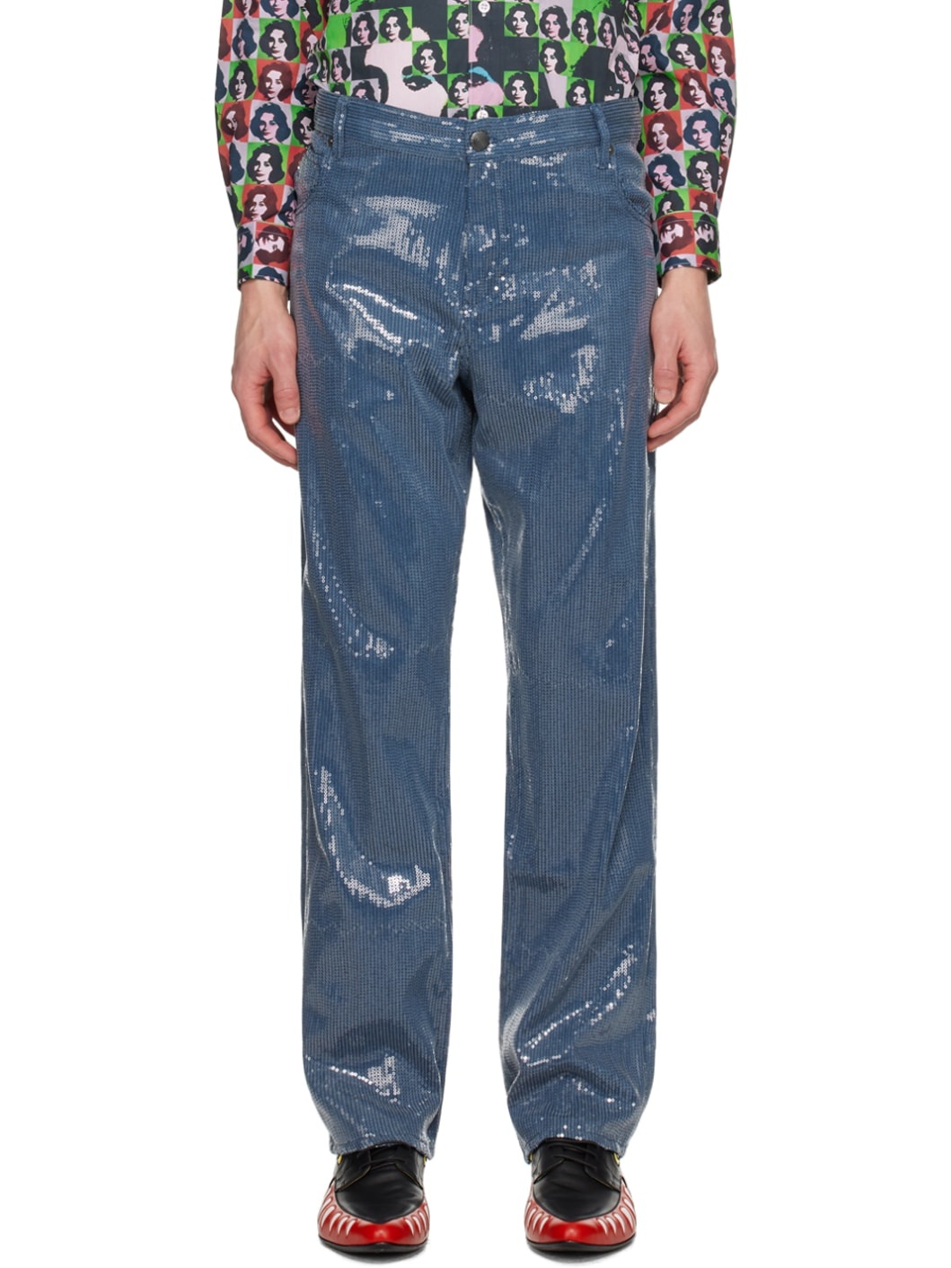 Blue Art Denim Jeans - 1