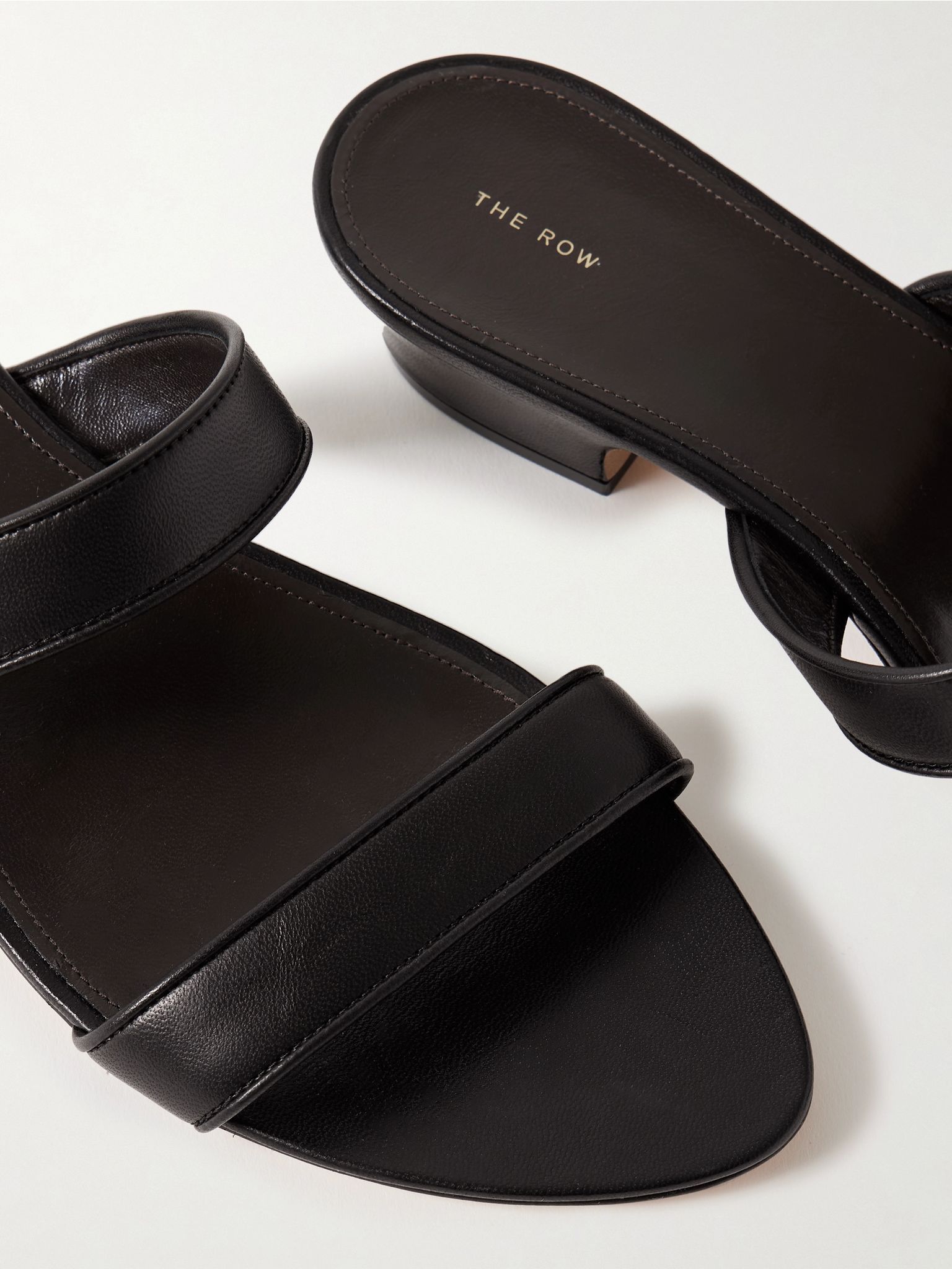 Awar leather sandals Black - 4