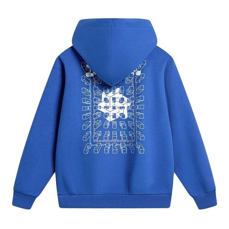 Li-Ning Chinese Culture Graphic Hoodie 'Blue' AWDT899-2 - 2