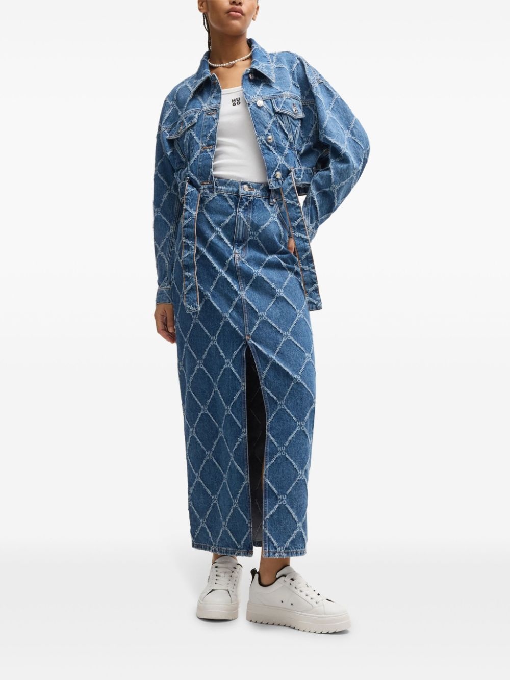 logo-patch platform sneakers - 5