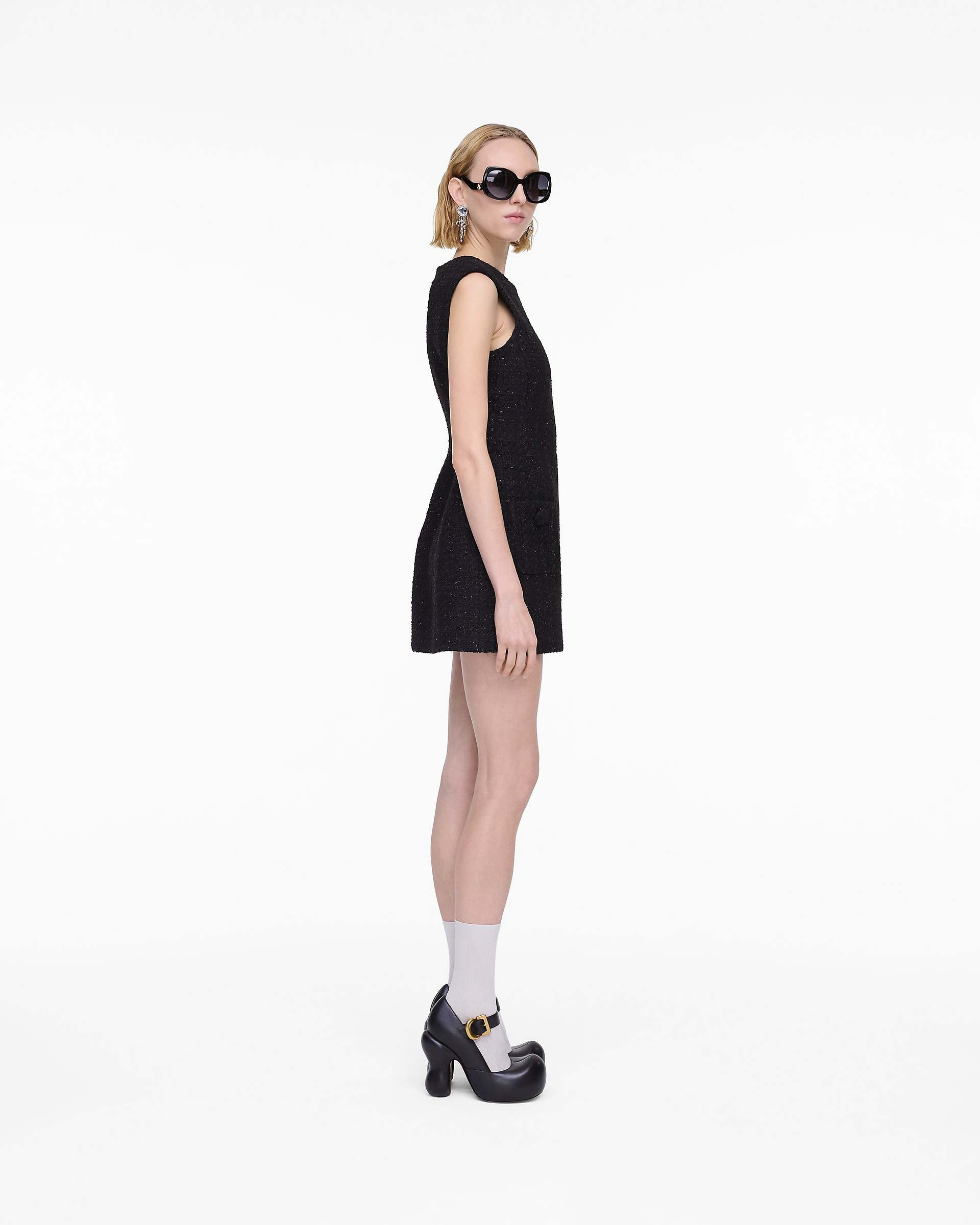 SCULPTURAL TWEED DRESS - 3