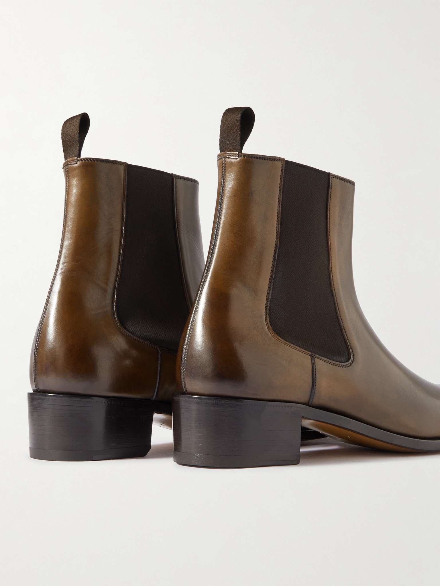 Alec Burnished-Leather Chelsea Boots - 5