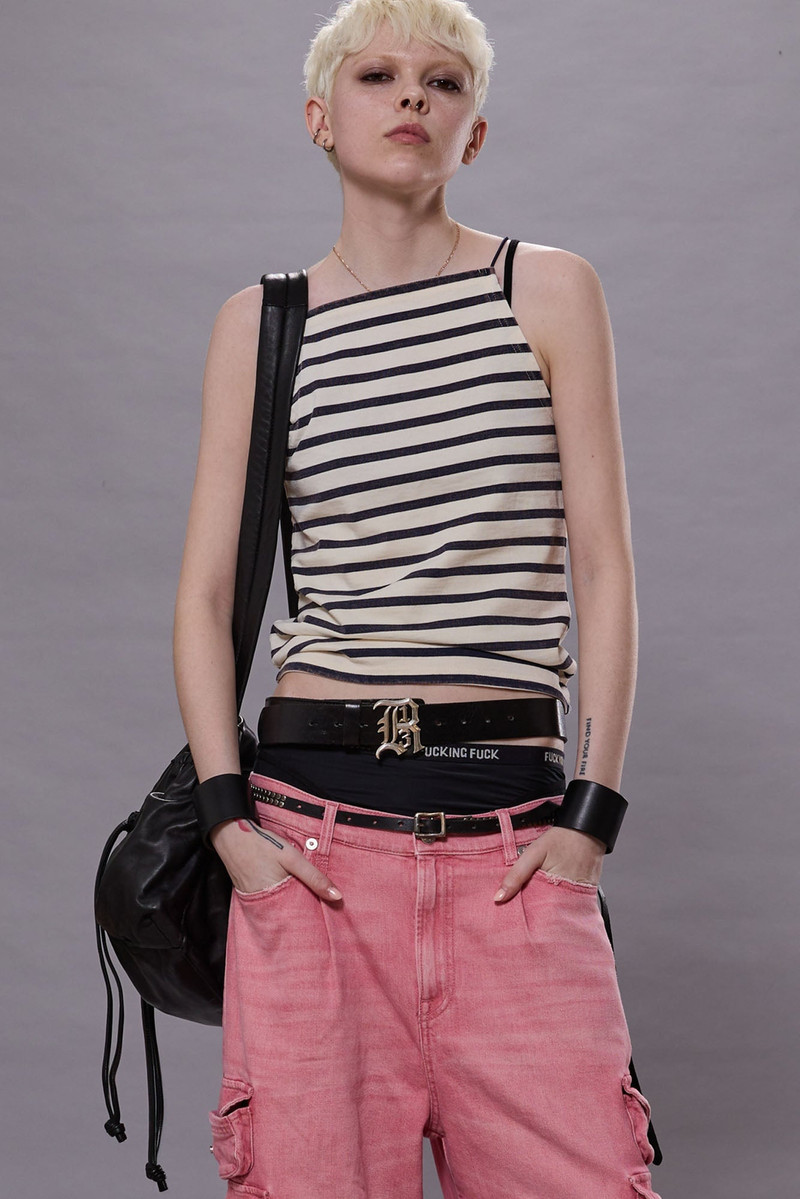 R13 HALTER STRIPE TEE outlook