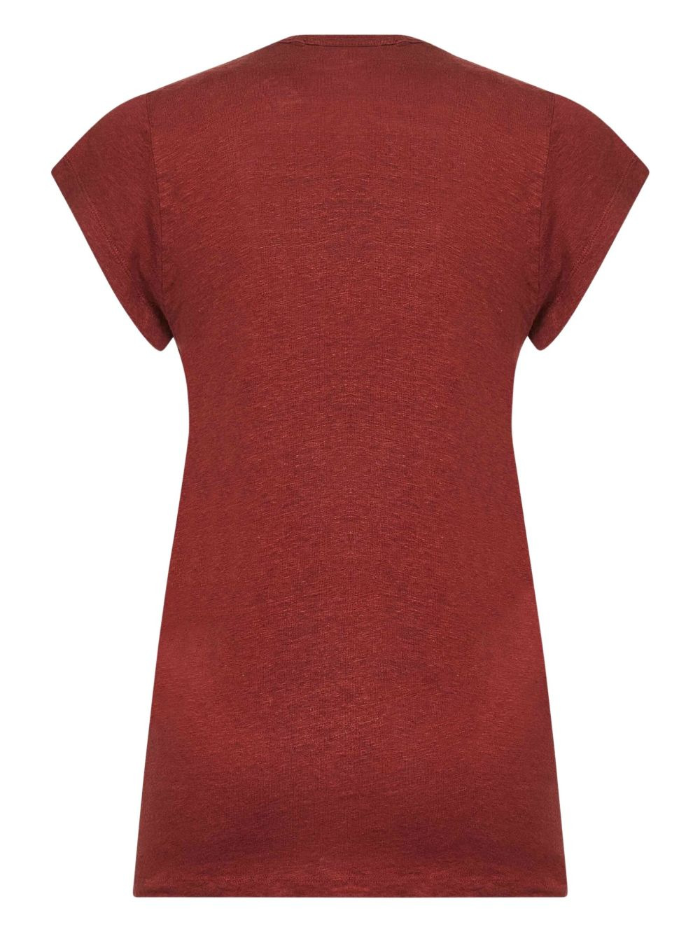 ribbed V-neck T-shirt - 2