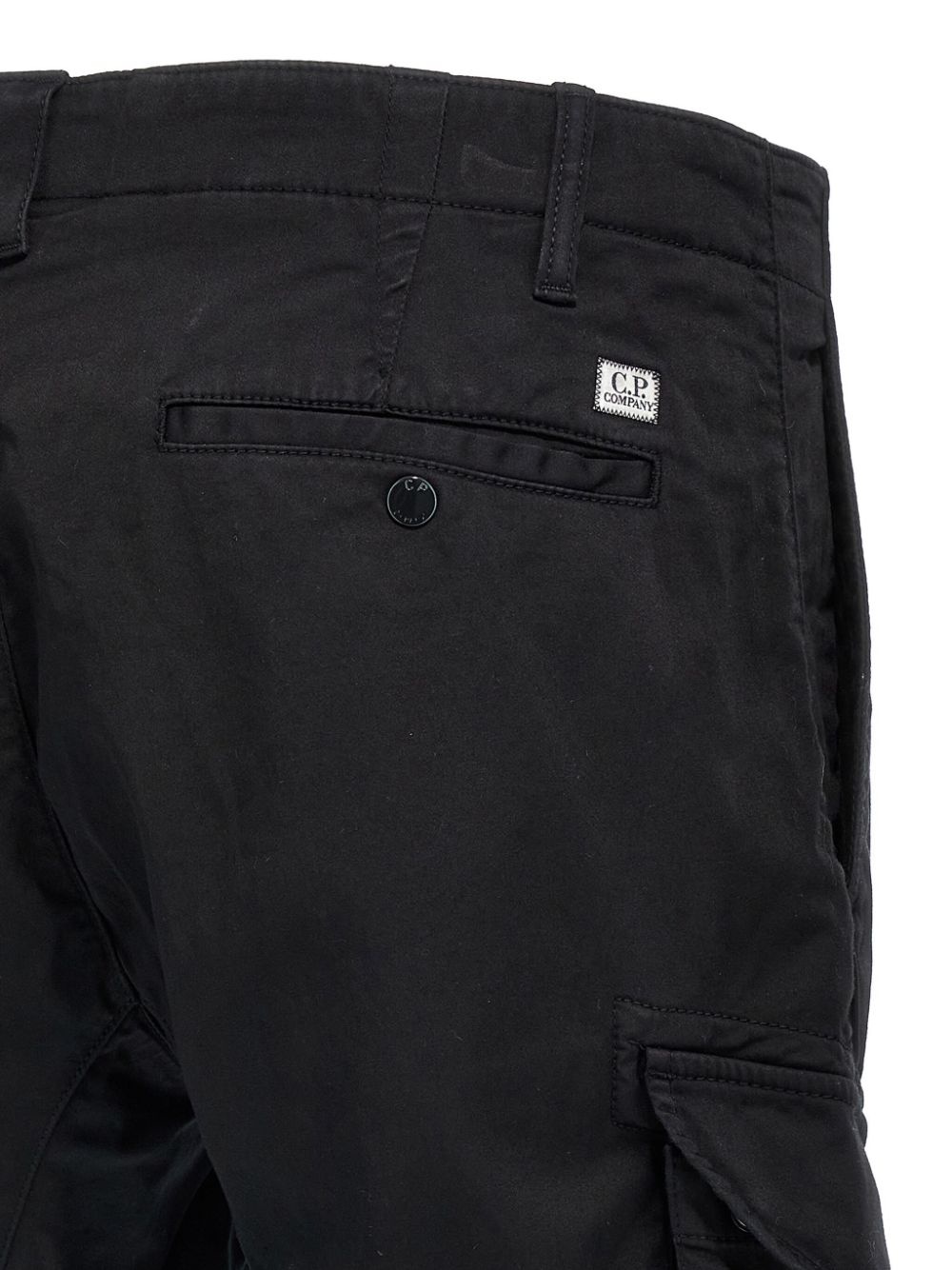 logo-patch cargo trousers - 4