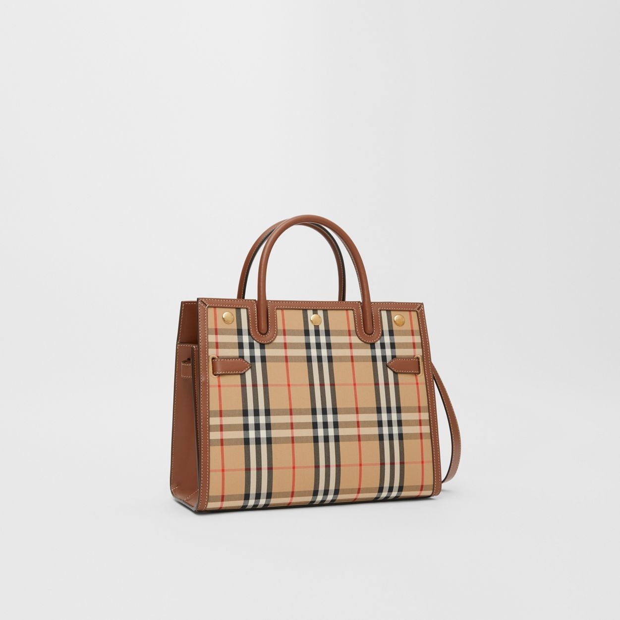 Mini Vintage Check Two-handle Title Bag - 7