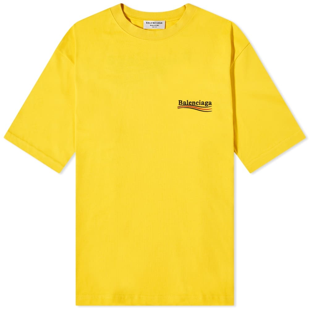 Balenciaga Oversized Political Campaign Logo Tee - 1