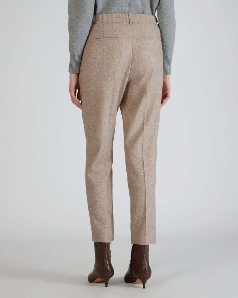 Regular fit flannel trousers 3