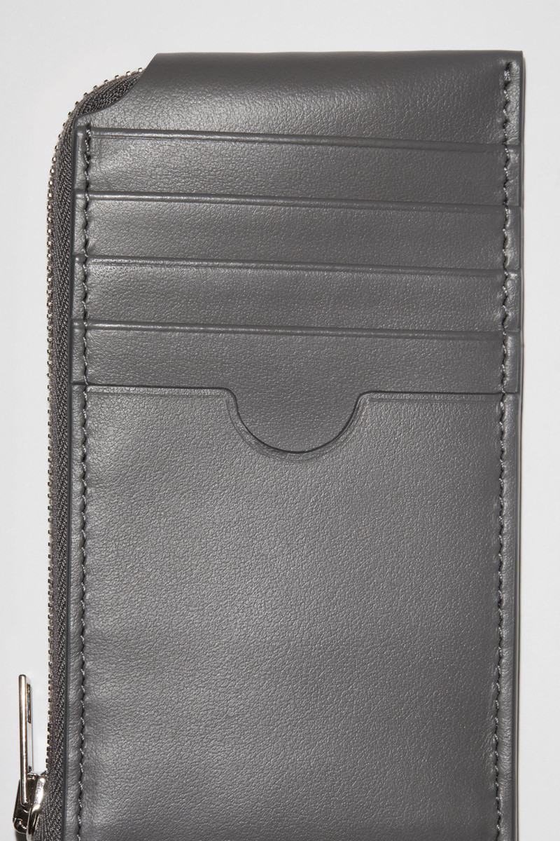 Zippered card wallet - Dark grey 4
