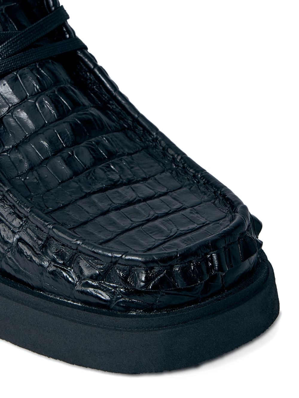 x Clarks Torview croc-embossed derby shoes - 4
