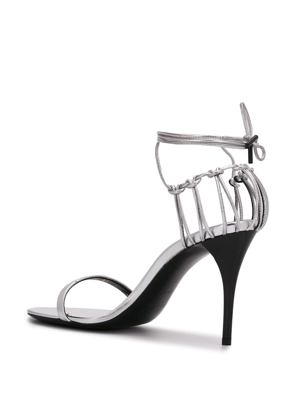 metallic Lexi 100mm sandals - 3