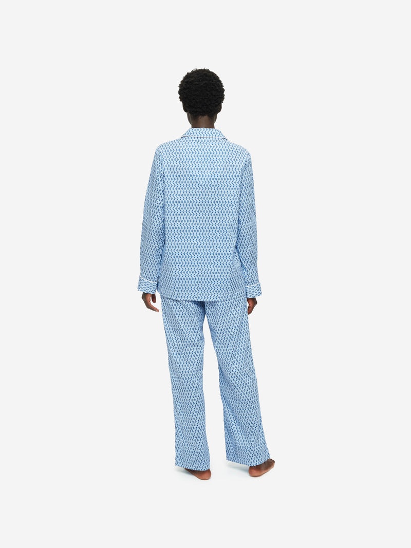 Women's Pyjamas Nelson 87 Cotton Batiste Blue - 4