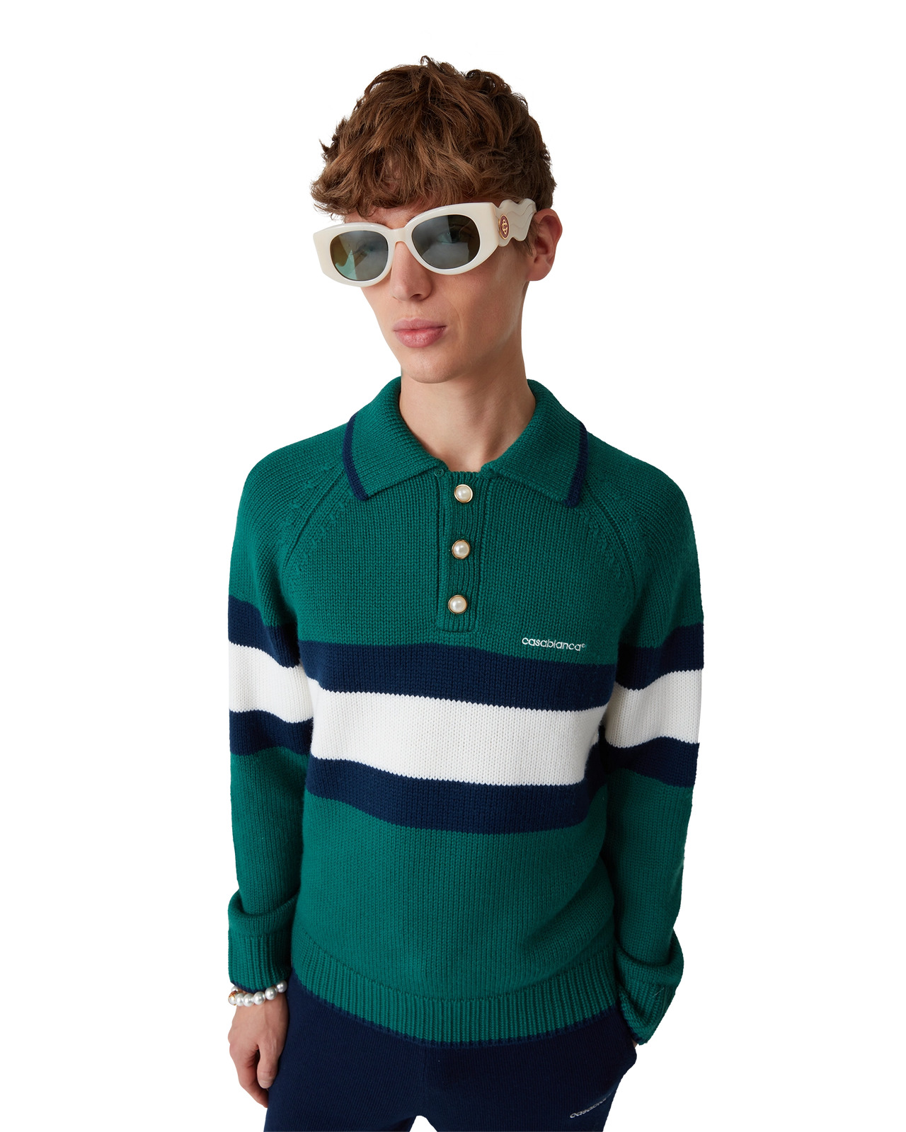 Colourblock Polo Shirt | Casablanca Paris - 5