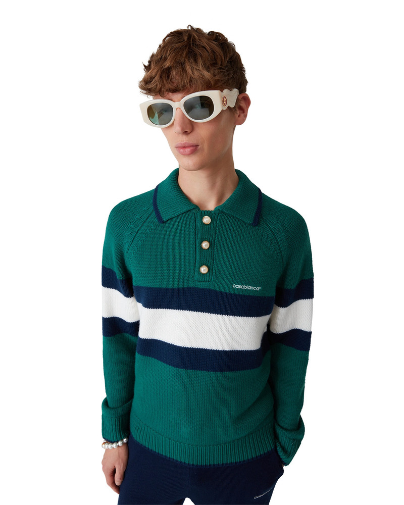 Colourblock Polo Shirt | Casablanca Paris 5