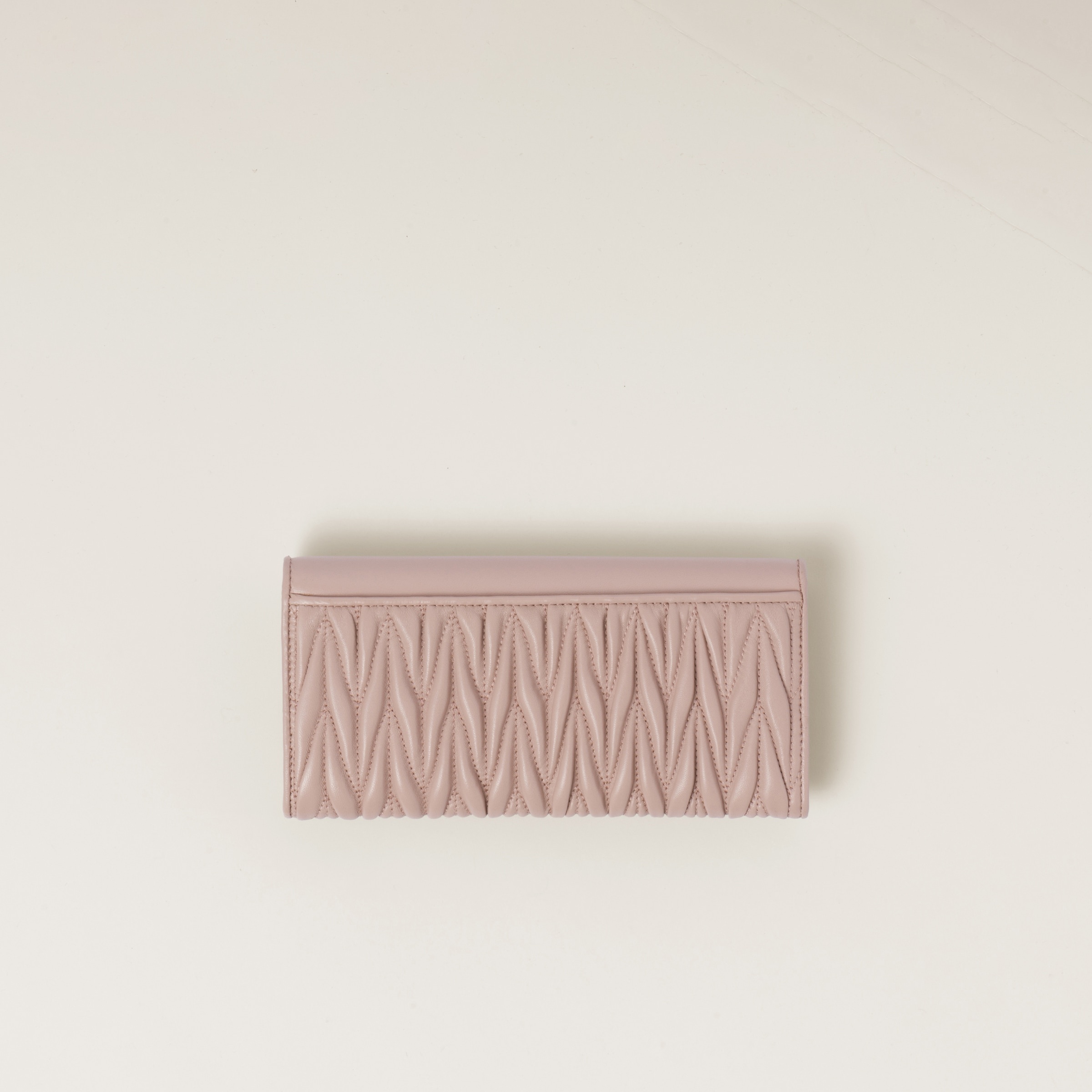 Large matelassé nappa leather wallet - 3