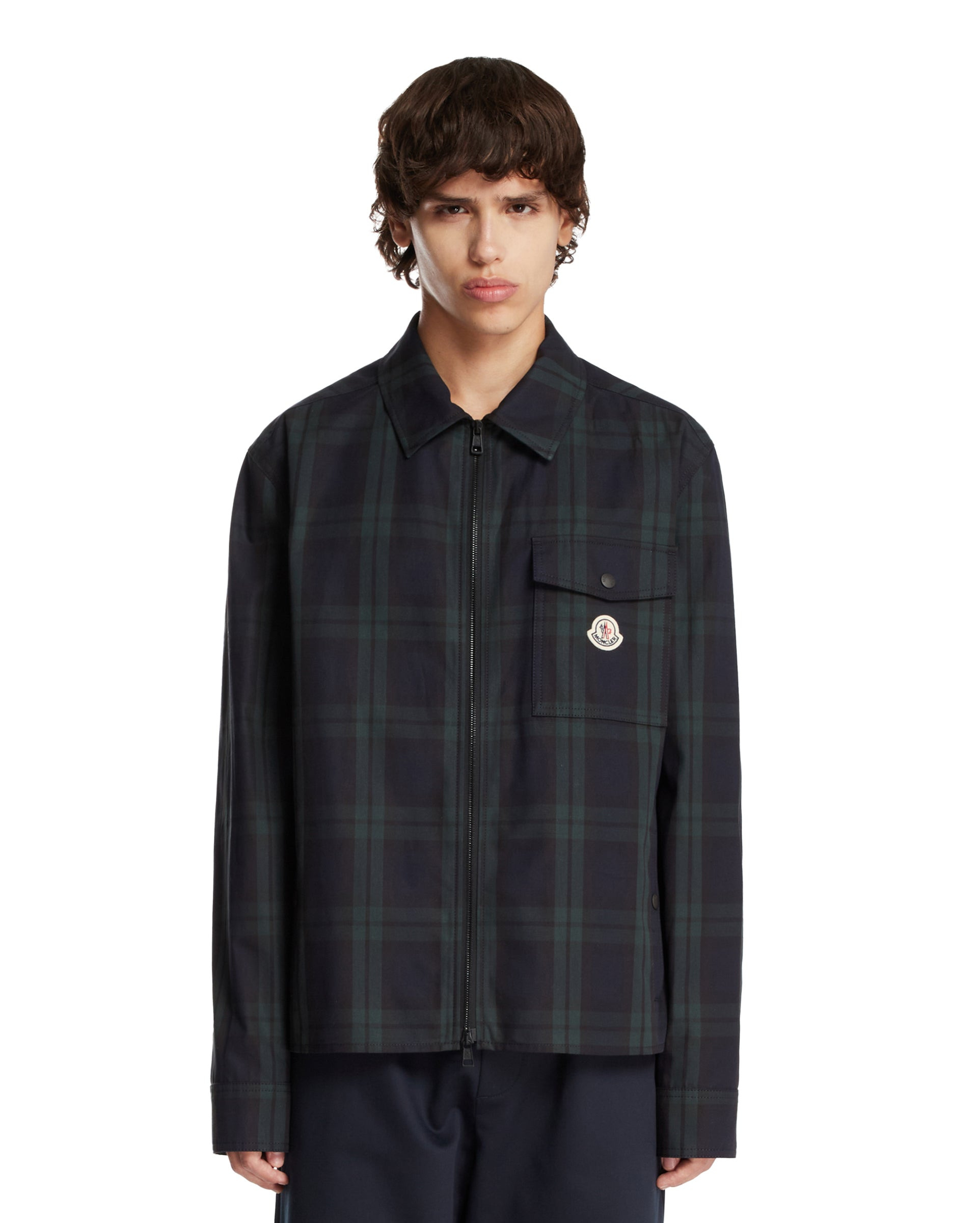 Blue Check Shirt Jacket - 1