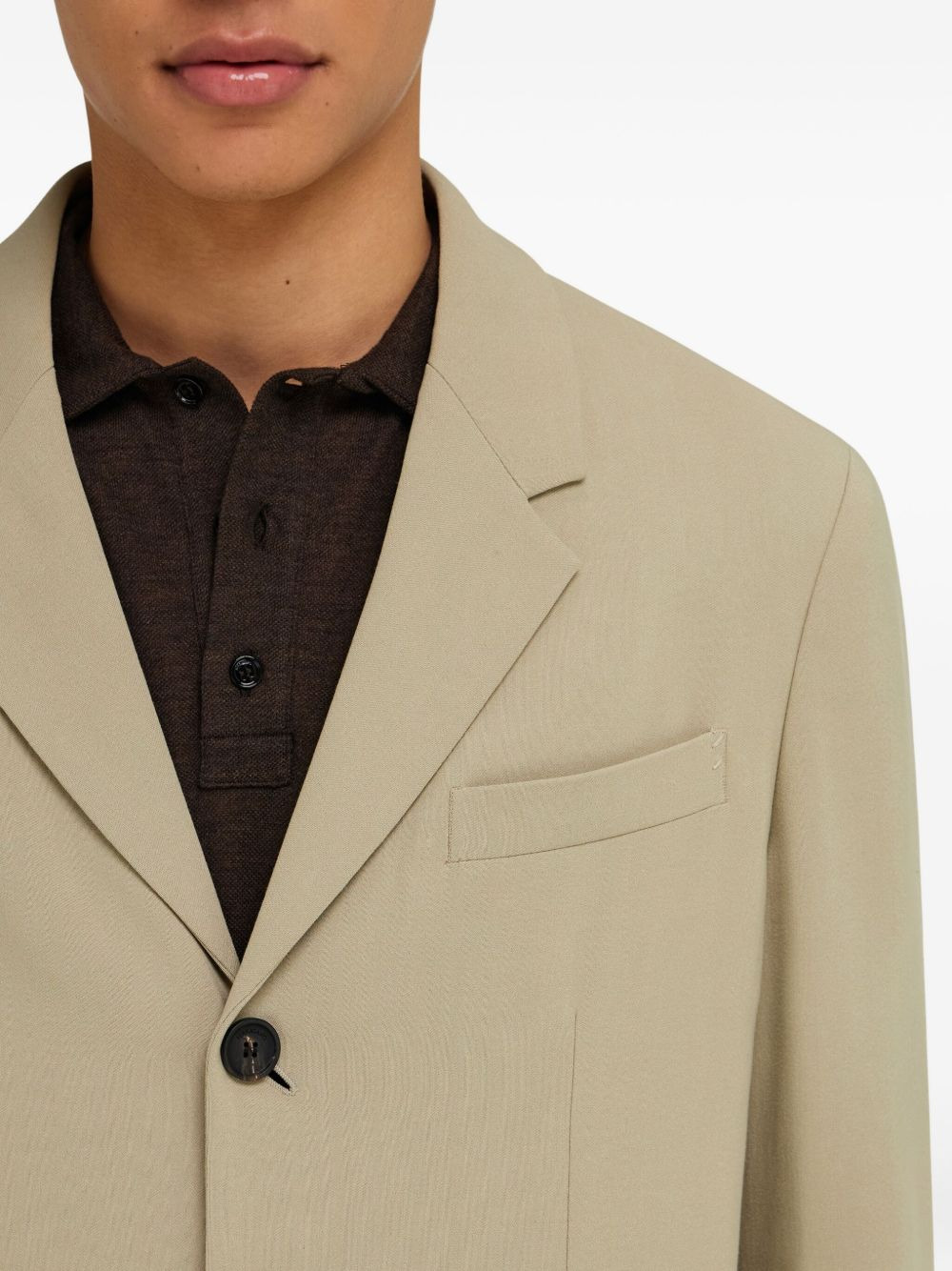 four-button single-breasted blazer - 5