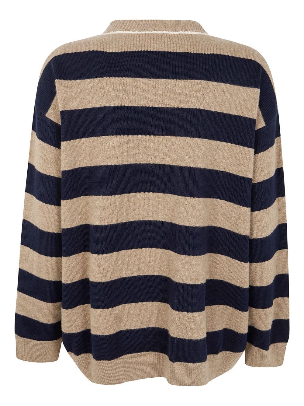 striped crew-neck sweater - 2