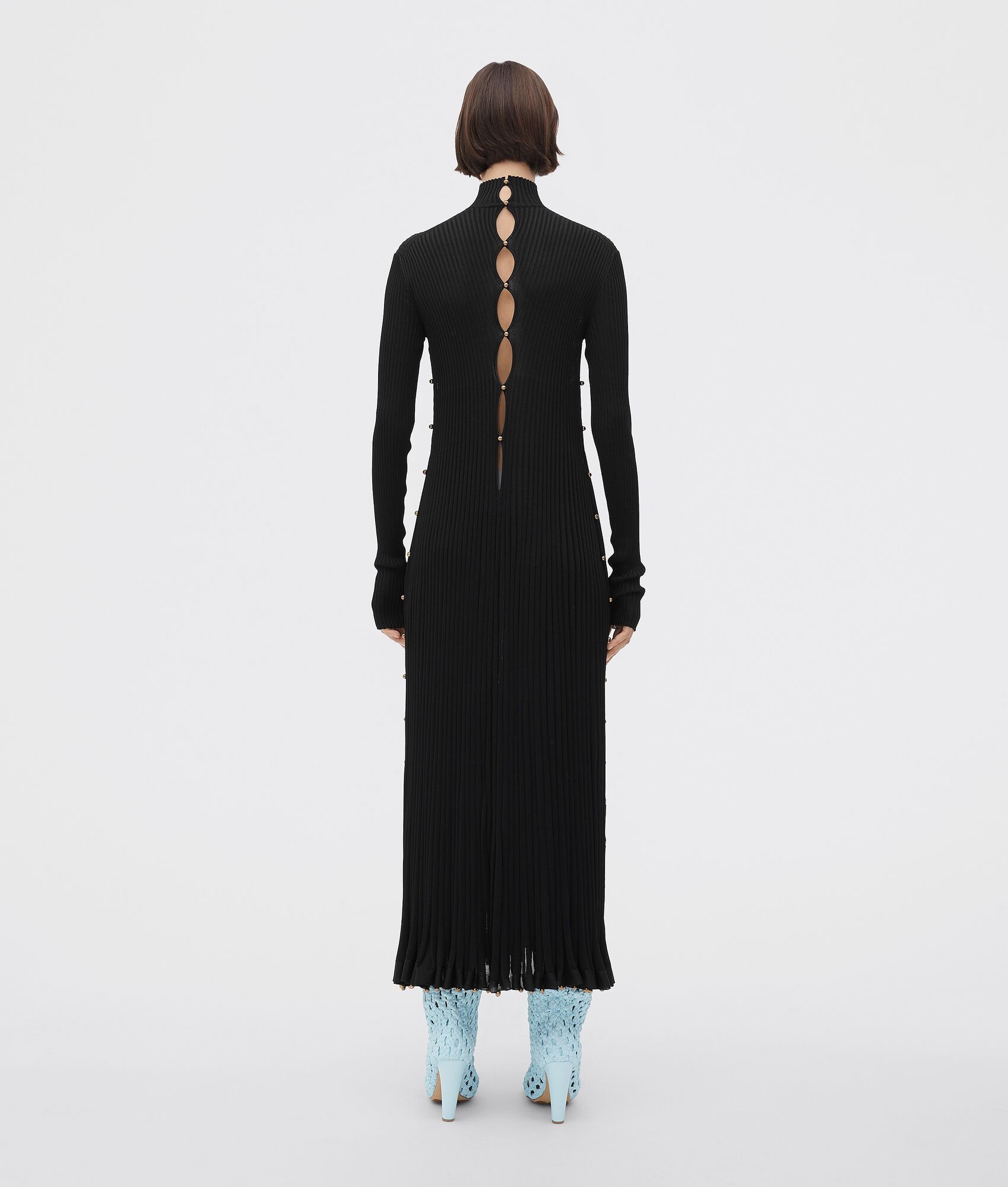 light viscose plissé dress - 3