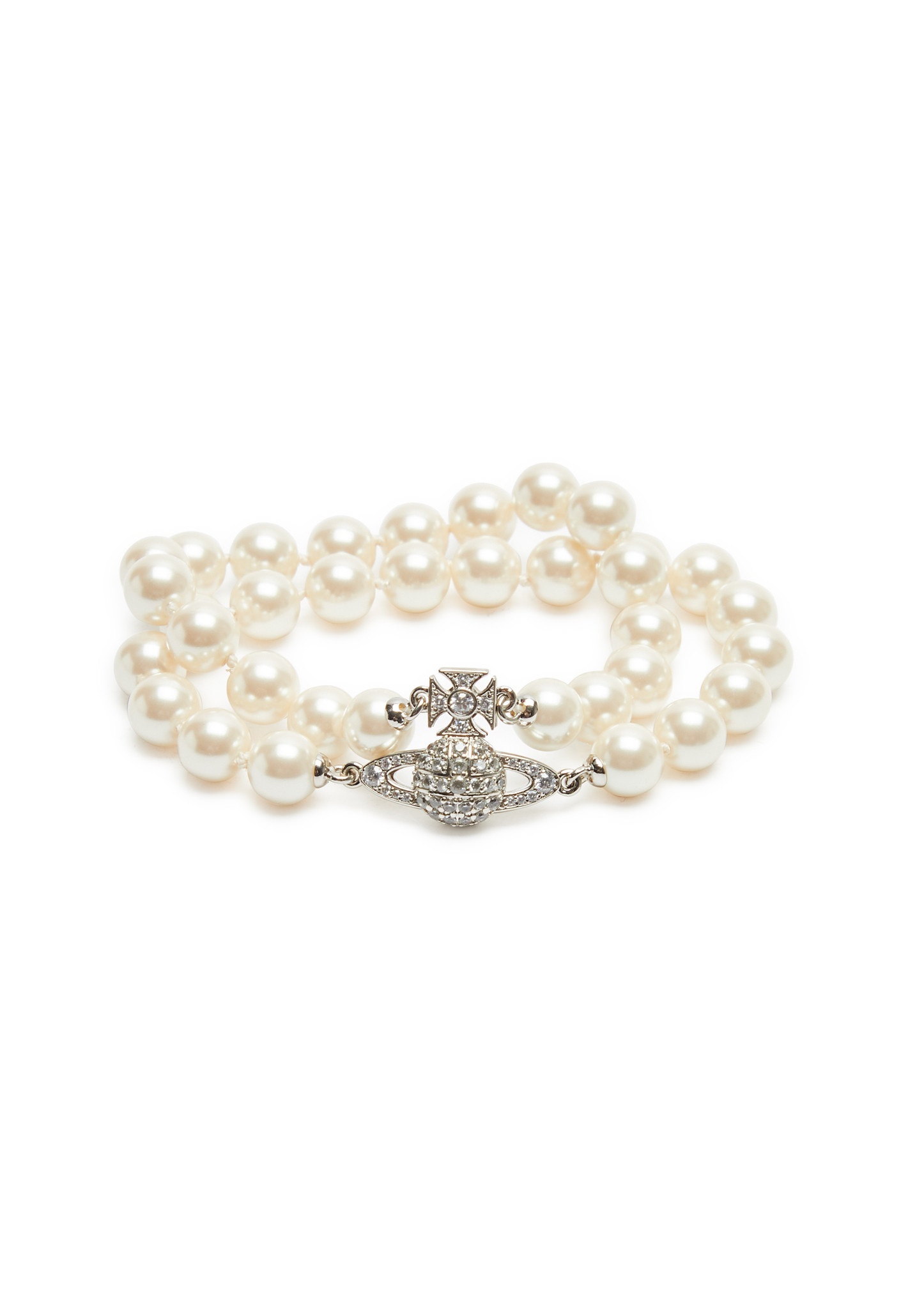 Graziella orb-embellished pearl bracelet - 1