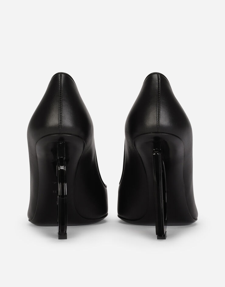 Nappa leather pumps with DG heel - 3