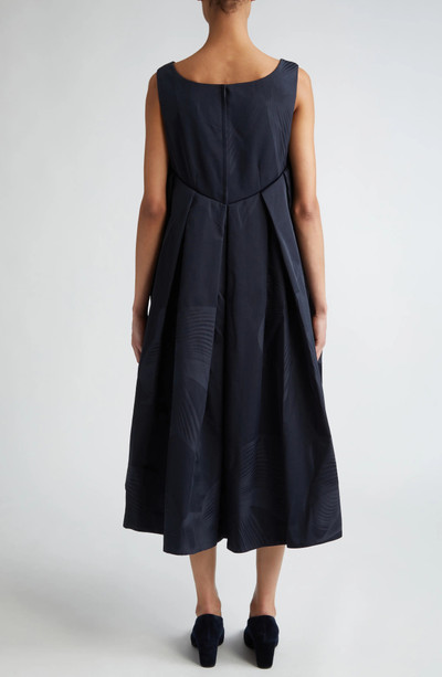 Comme Des Garçons Bow Jacquard Sleeveless Midi Dress outlook
