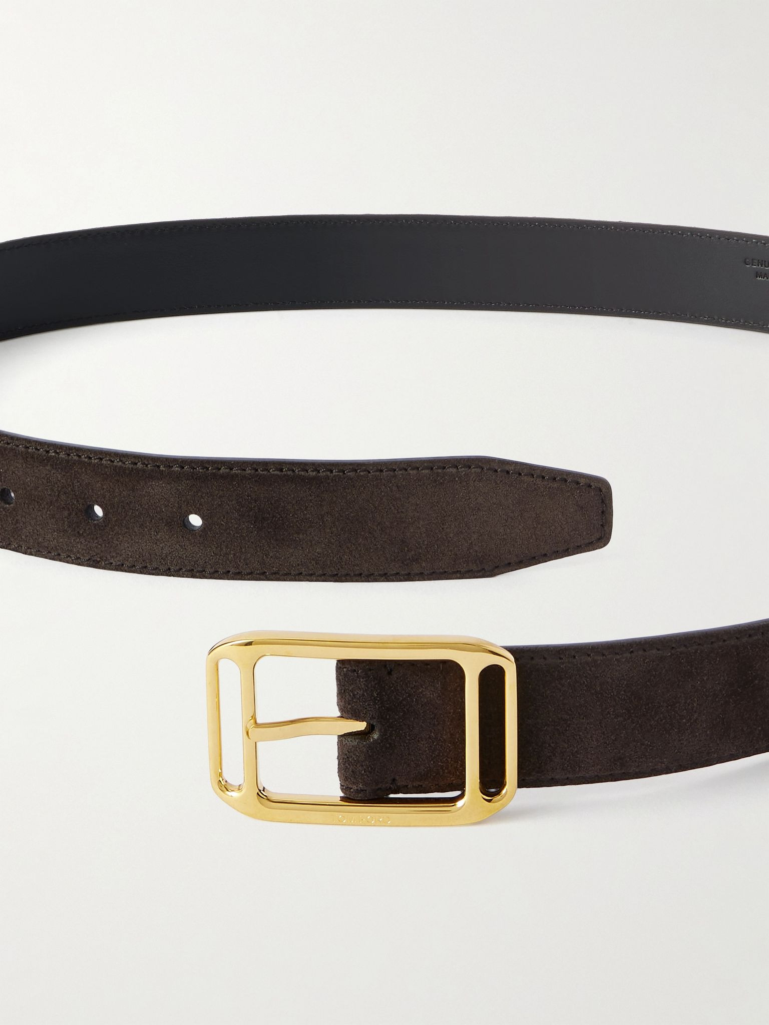 Stadium 3.8cm Suede Belt Brown - 2