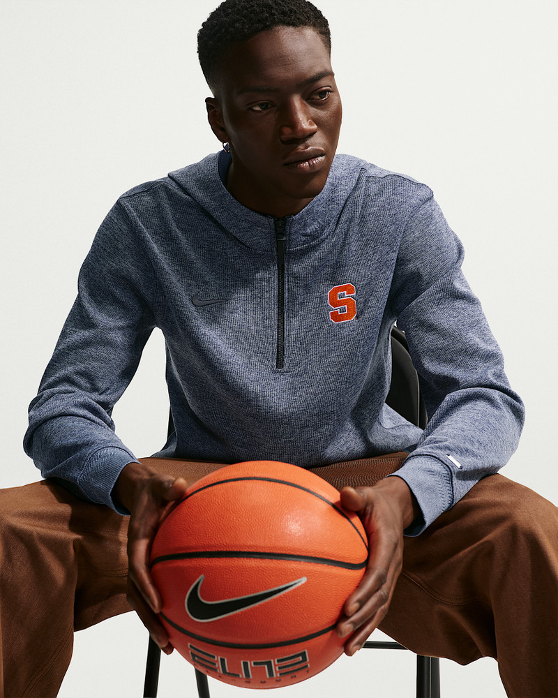 Syracuse Orange Nike NCAA Men's Basketball Coaches' Pullover Hoodie 3
