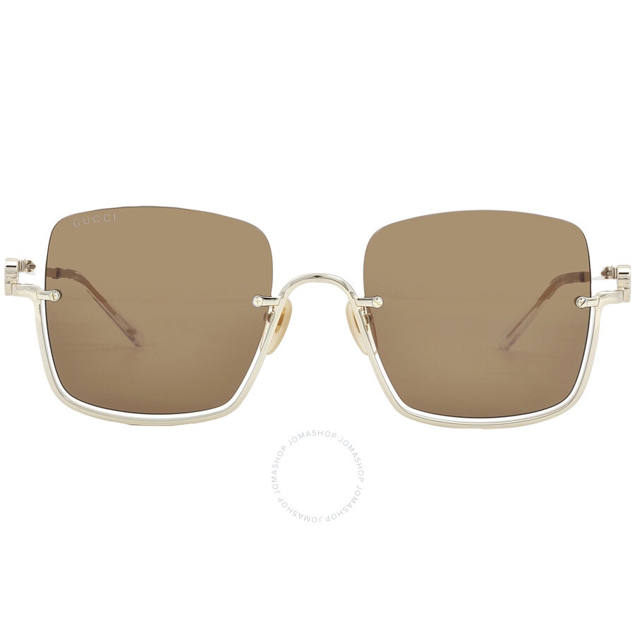 Gucci Brown Square Ladies Sunglasses GG1279S 002 54 - 1