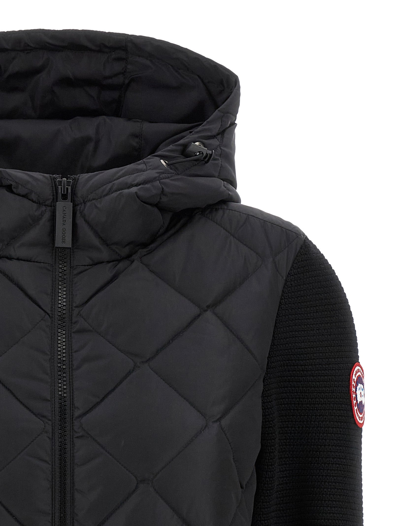 Hybridge® Quilted Knit Puffer Jackets Black - 3