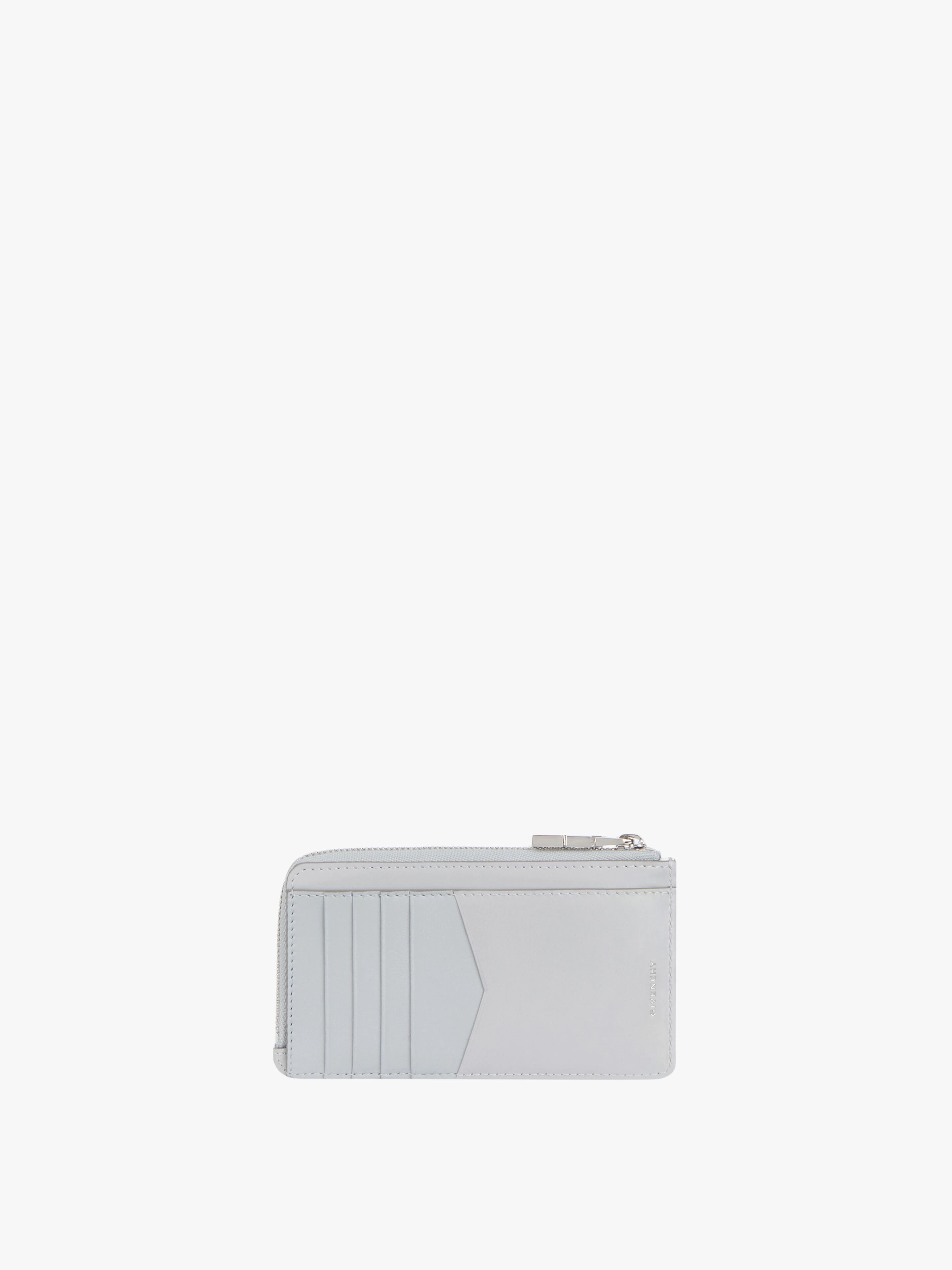 4G ZIPPED CARD HOLDER IN BOX LEATHER - 3