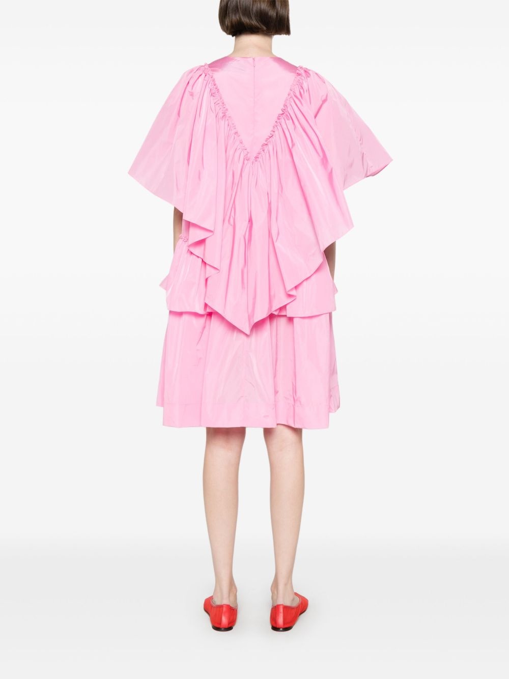 ruffle-detailed mini dress - 4