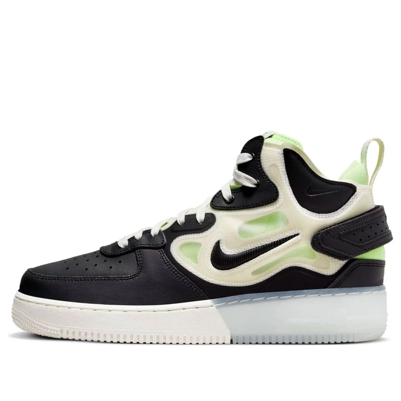Nike Air Force 1 Mid React 'Black Neon' DQ1872-100 - 1