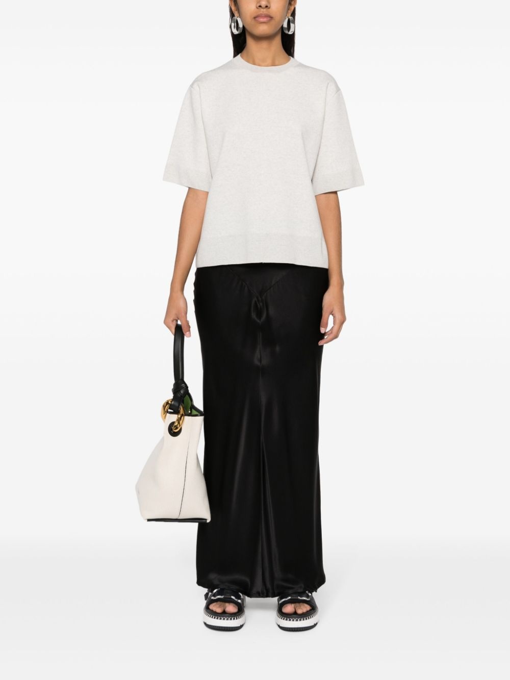 mÃ©lange knitted T-shirt - 2