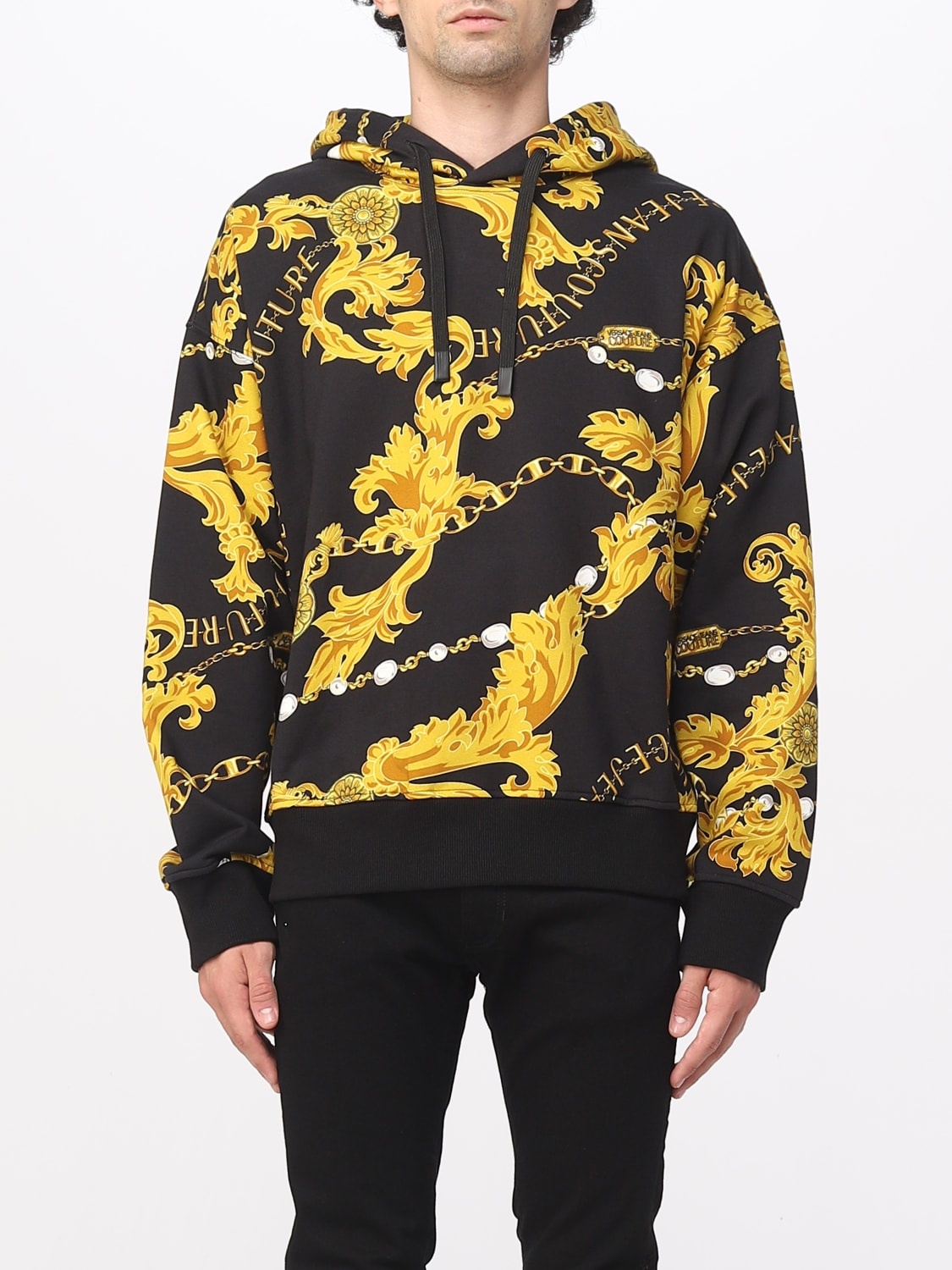 Versace Jeans Couture sweatshirt in Baroque print cotton - 1