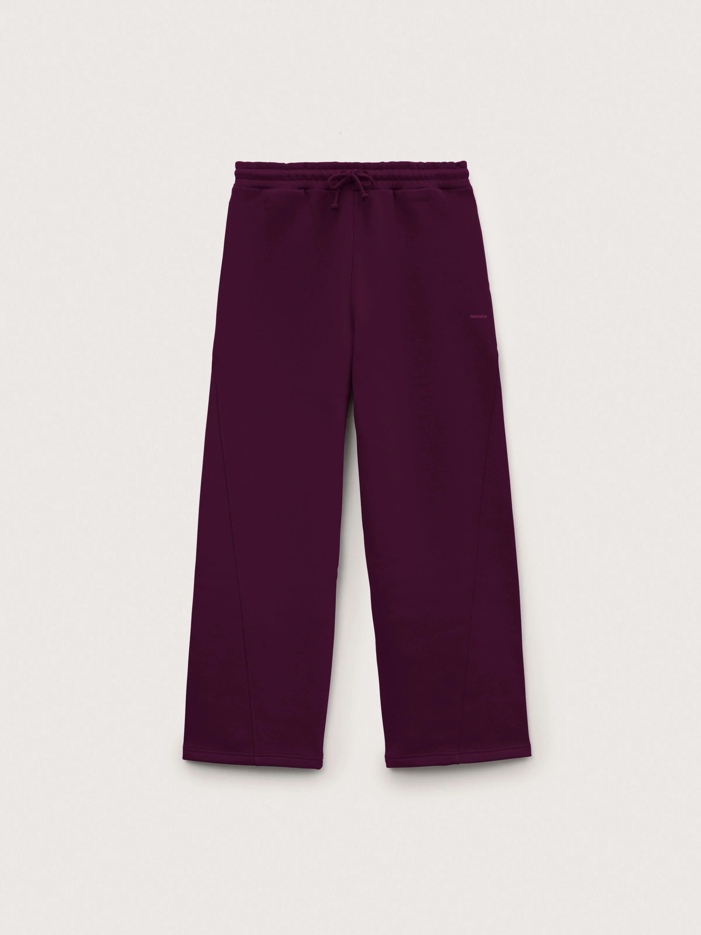 Mens Heavyweight Drawstring Straight Leg Track Pants - Nocturne Plum - 1