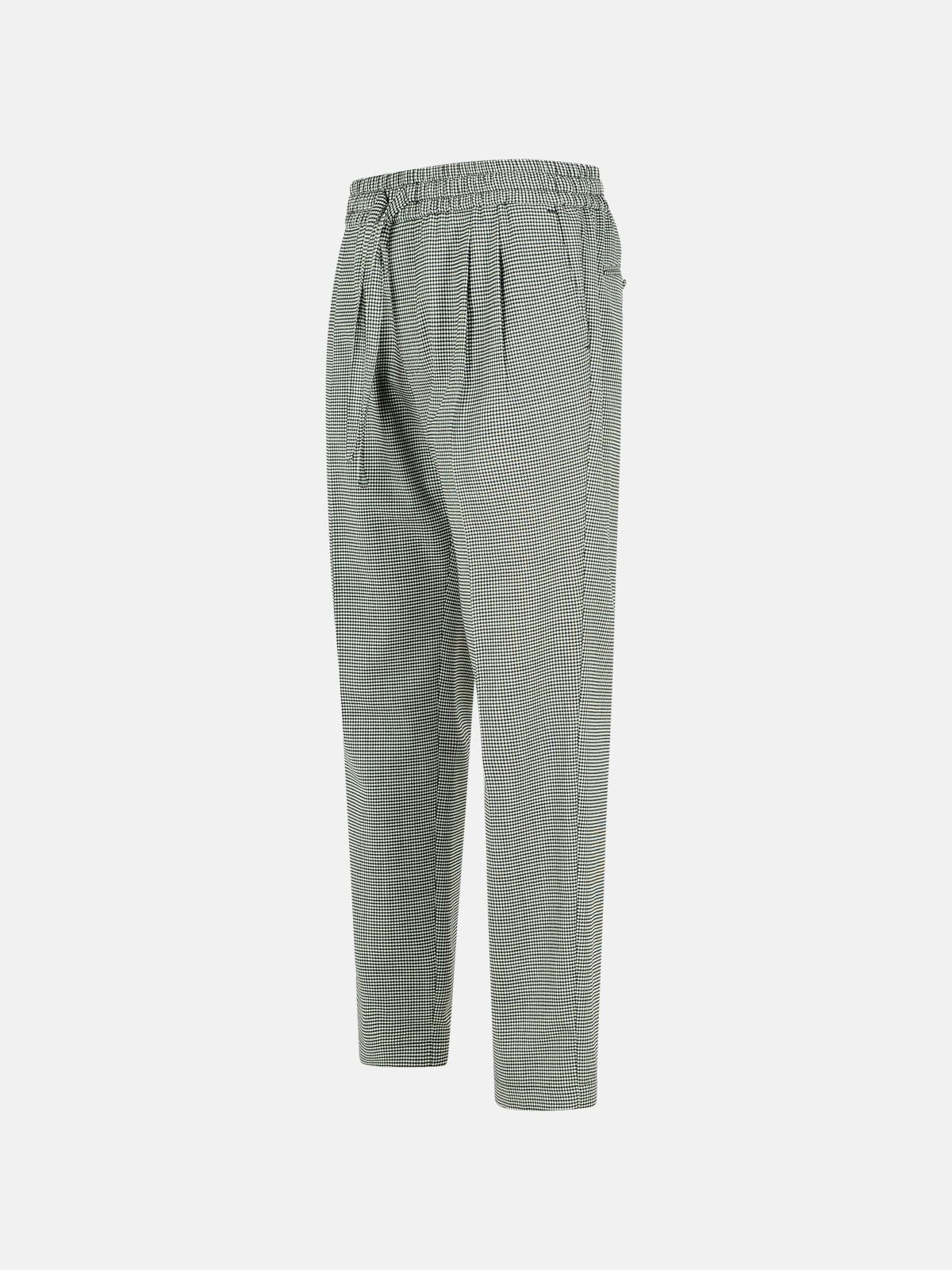 TWO-TONE VIRGIN WOOL TROUSERS - 2