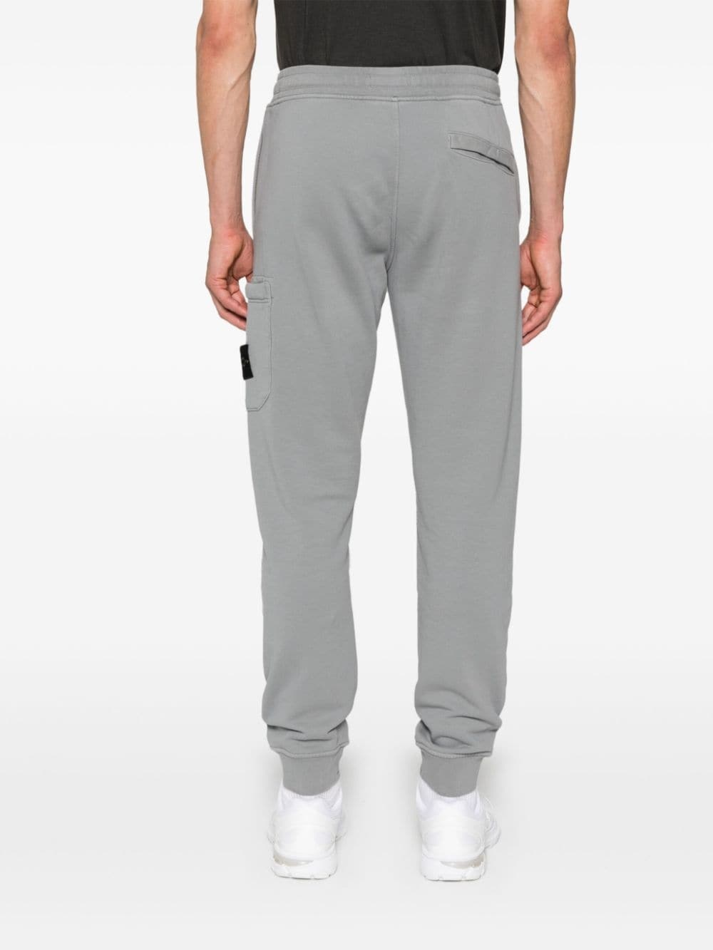 Compass-badge cotton track pants - 4