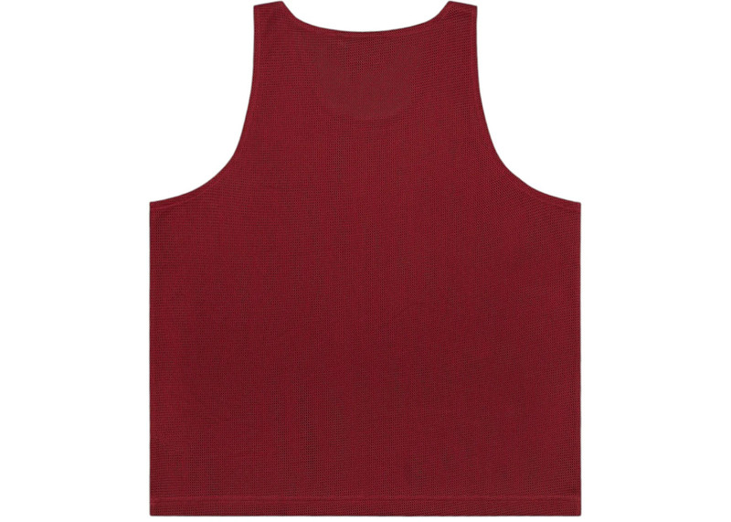 DENIM TEARS Denim Tears x Stussy Jamaica High Gym Tank Red outlook