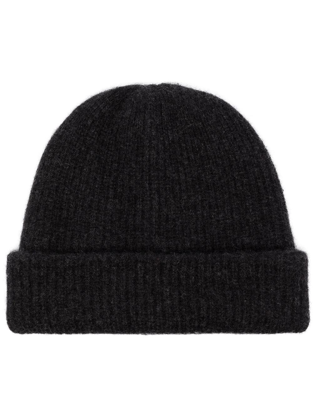 ribbed-knit cashmere beanie - 1