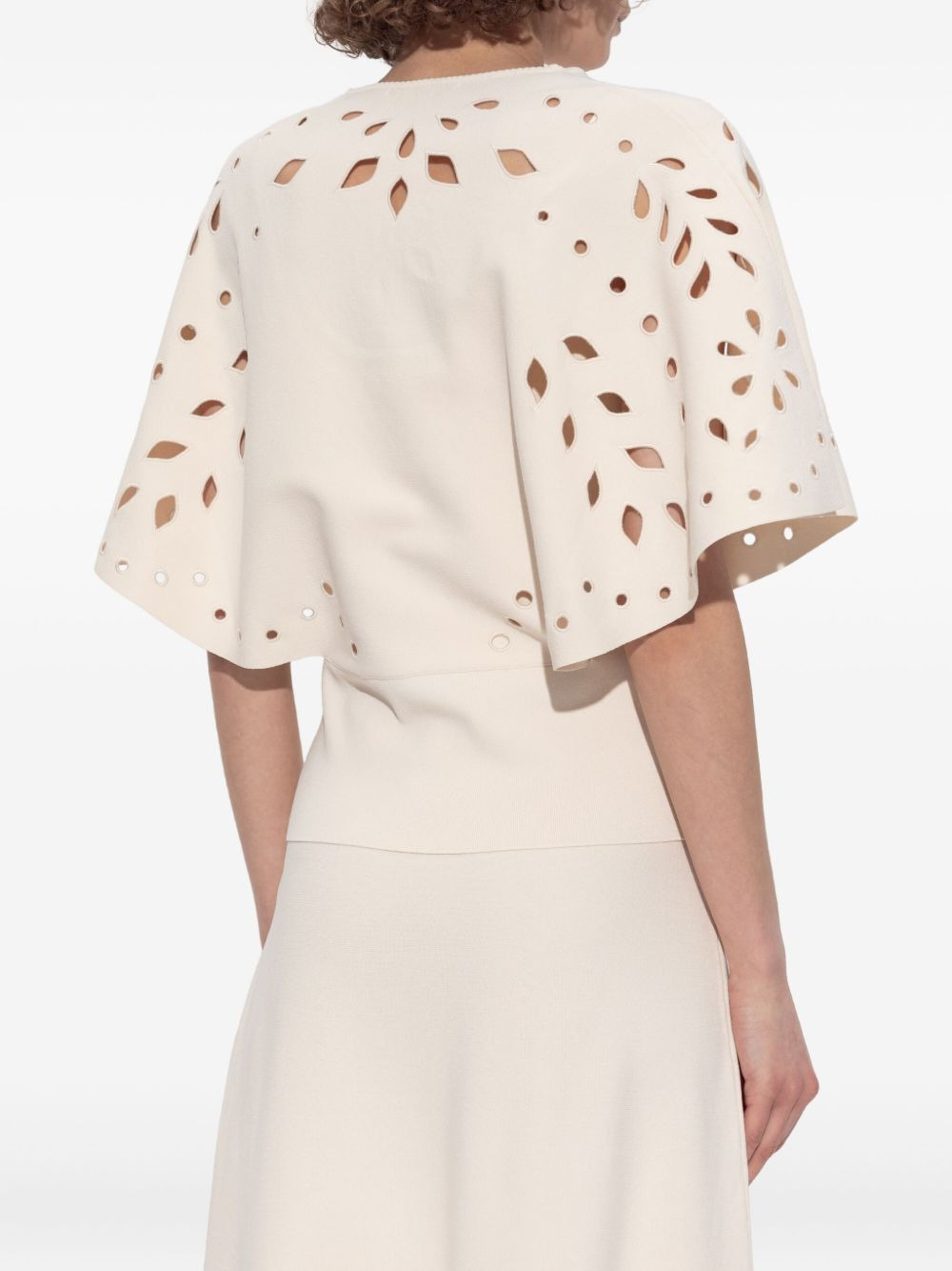 Josie laser-cut short-sleeve t-shirt - 3
