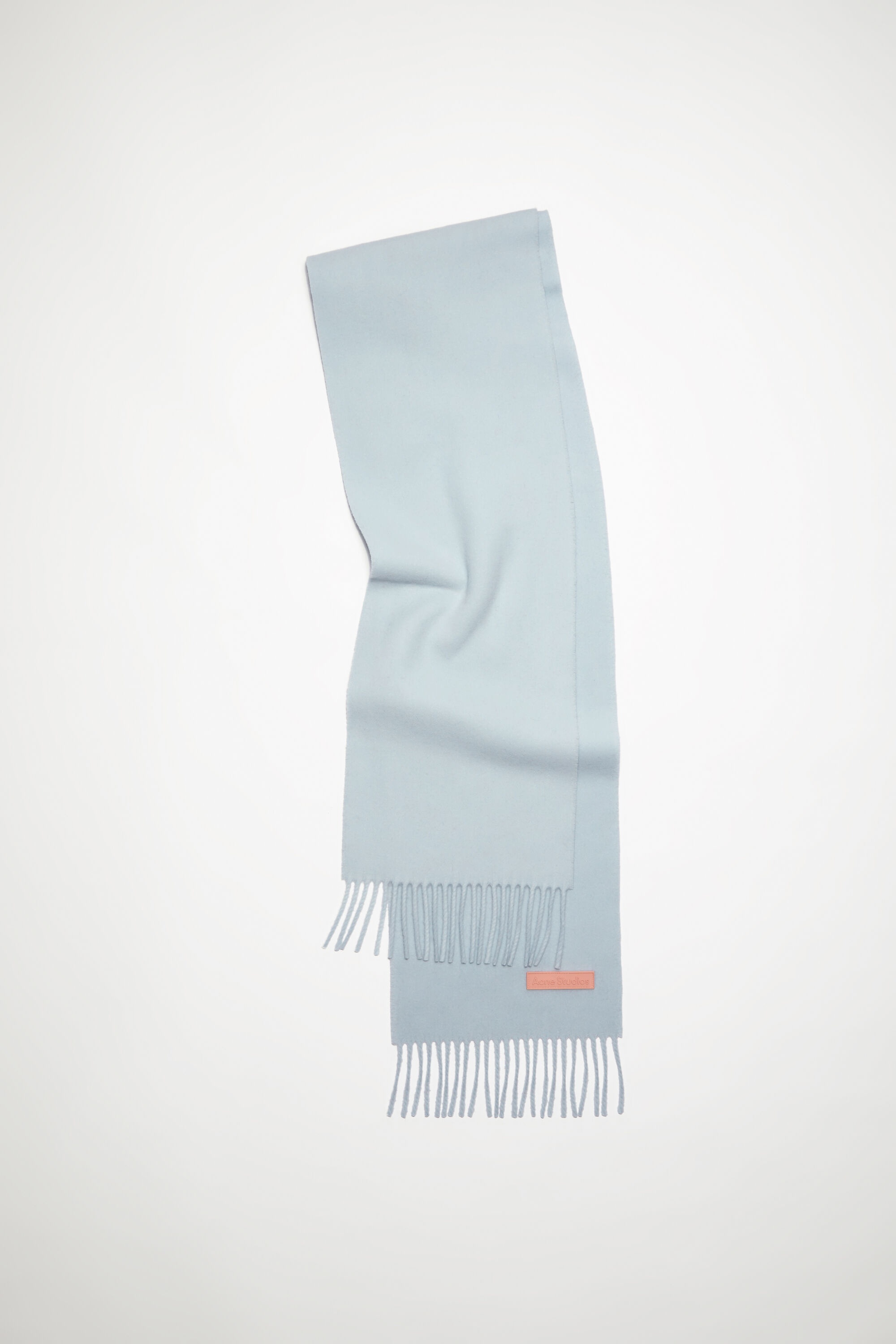 Wool scarf pink label - Narrow - Powder blue - 1