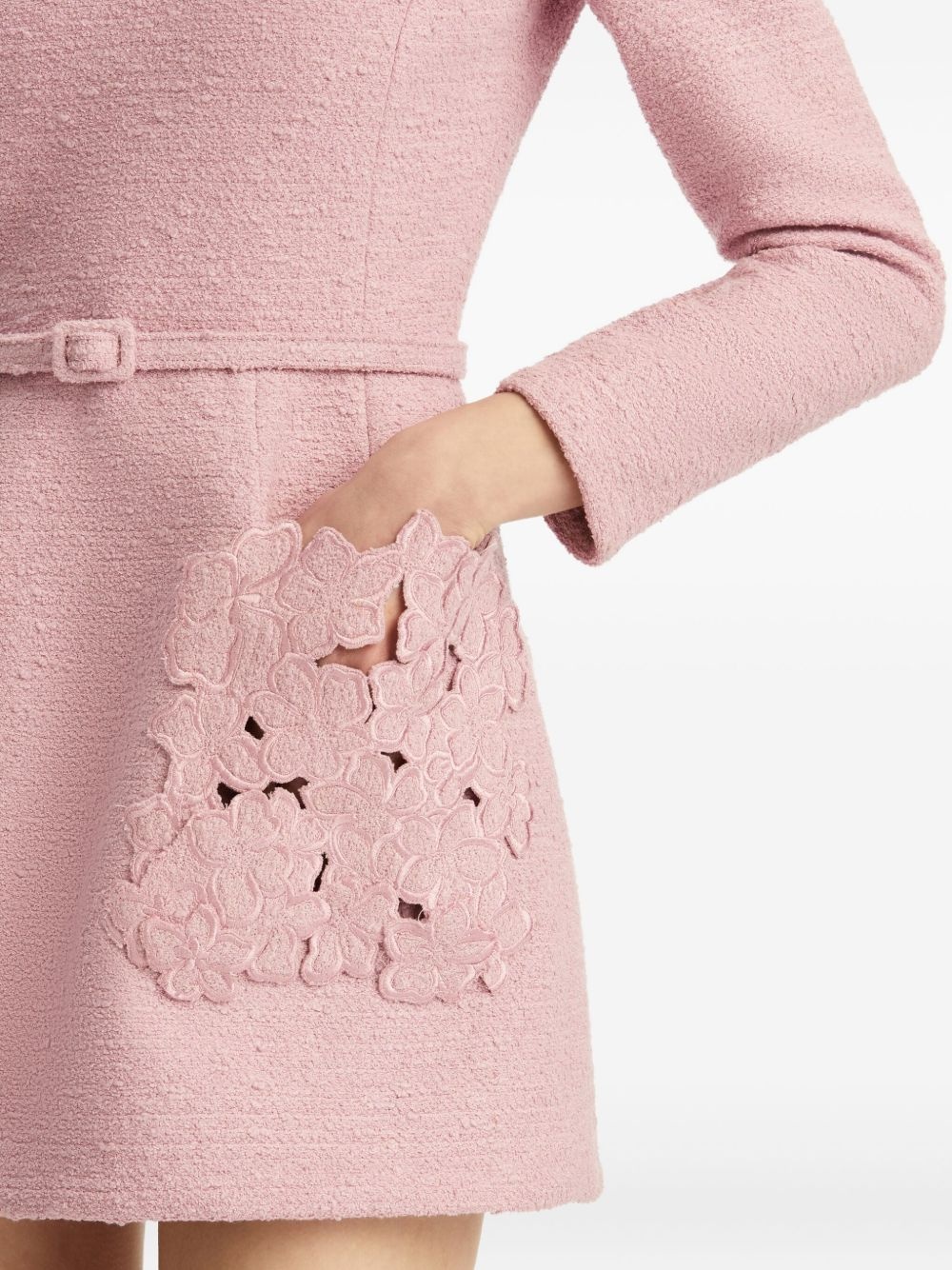 embroidered-detail dress - 4