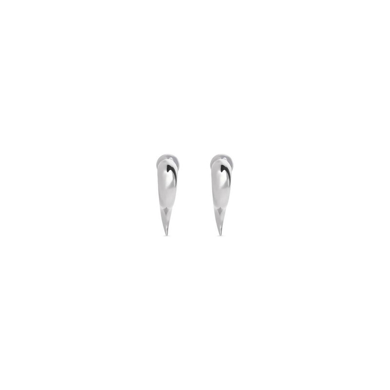 BALENCIAGA Force Horn Earrings in Silver outlook