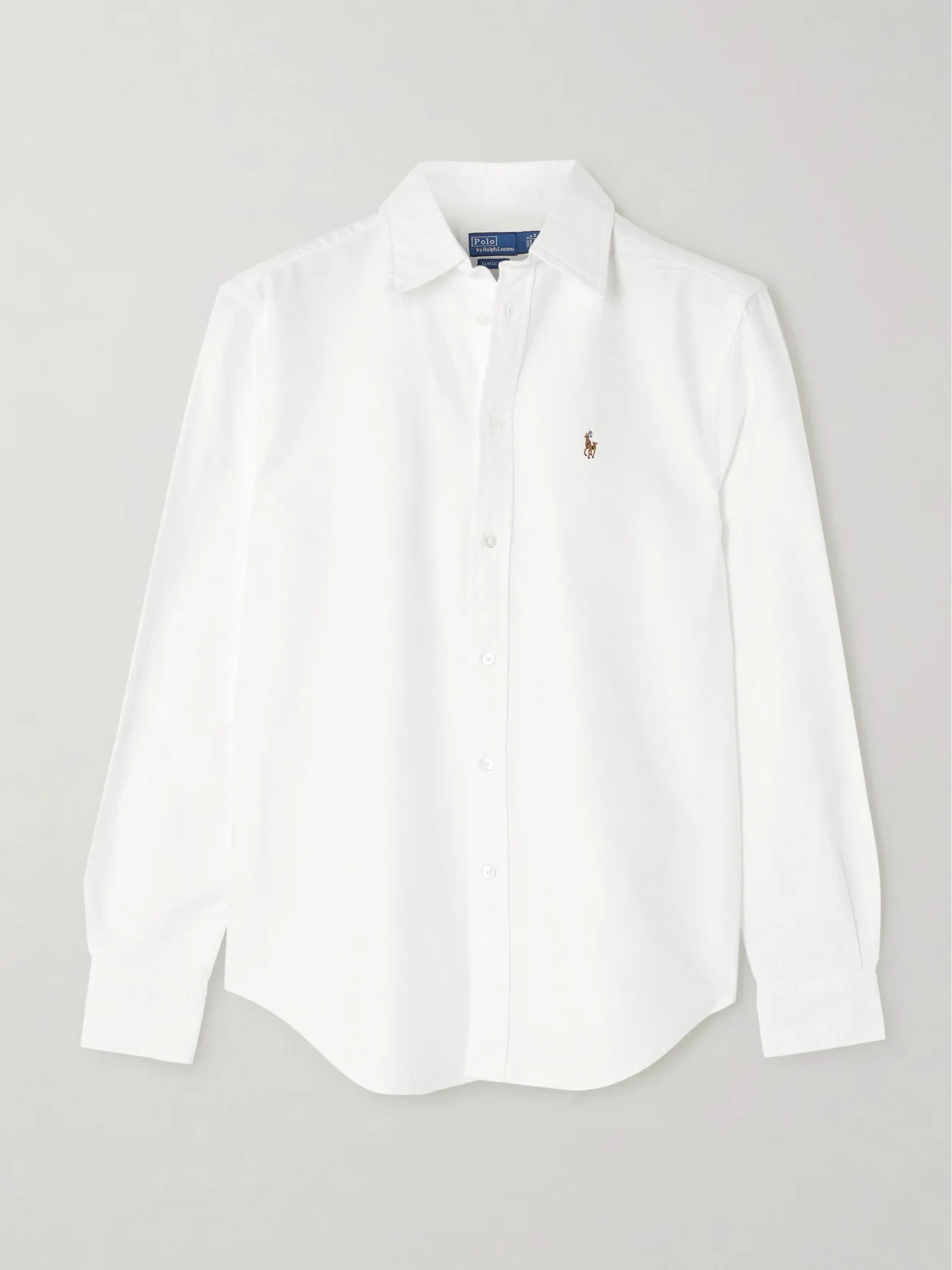 Embroidered Cotton Oxford Shirt - 1