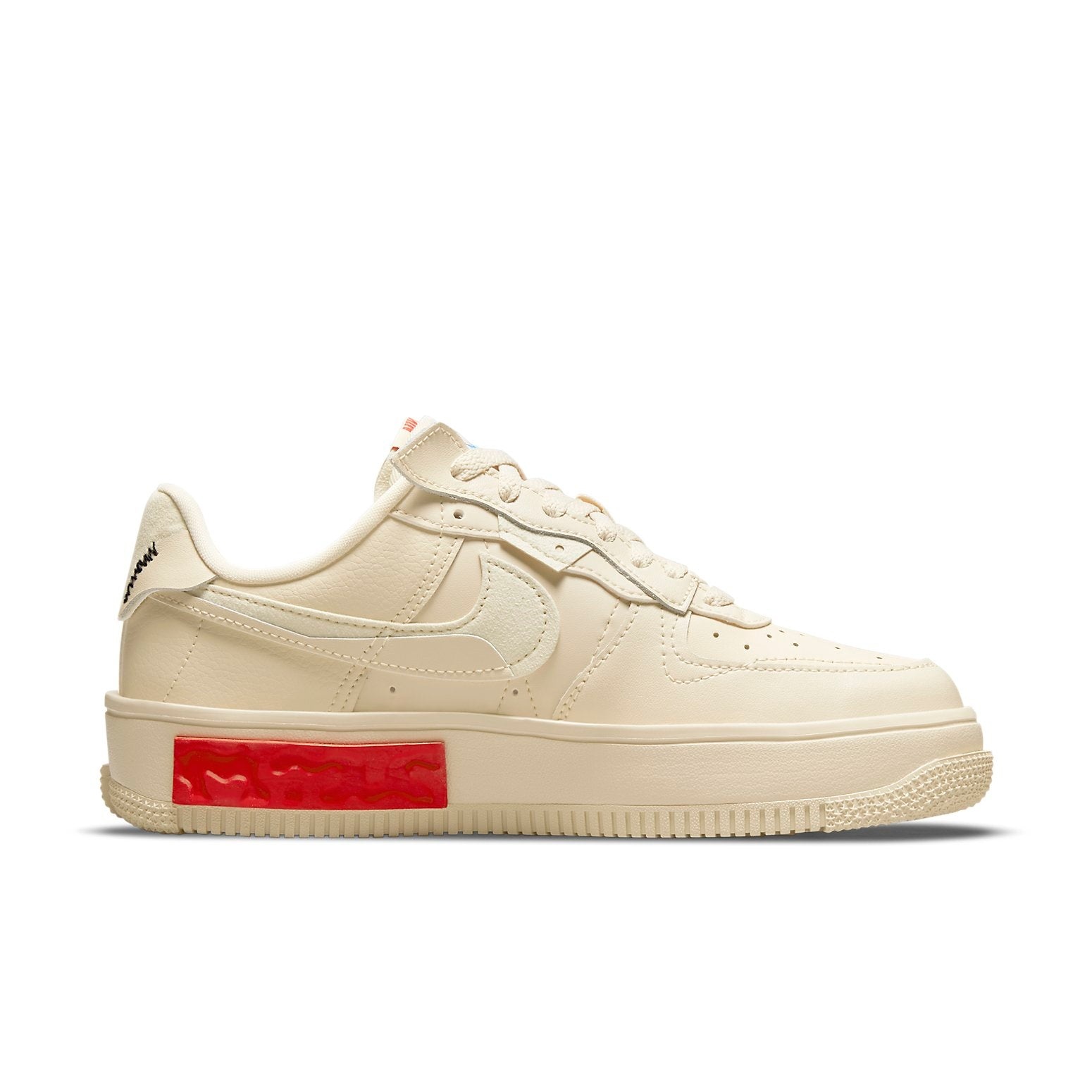 (WMNS) Nike Air Force 1 Fontanka 'Pearl White University Red' DA7024-200 - 2