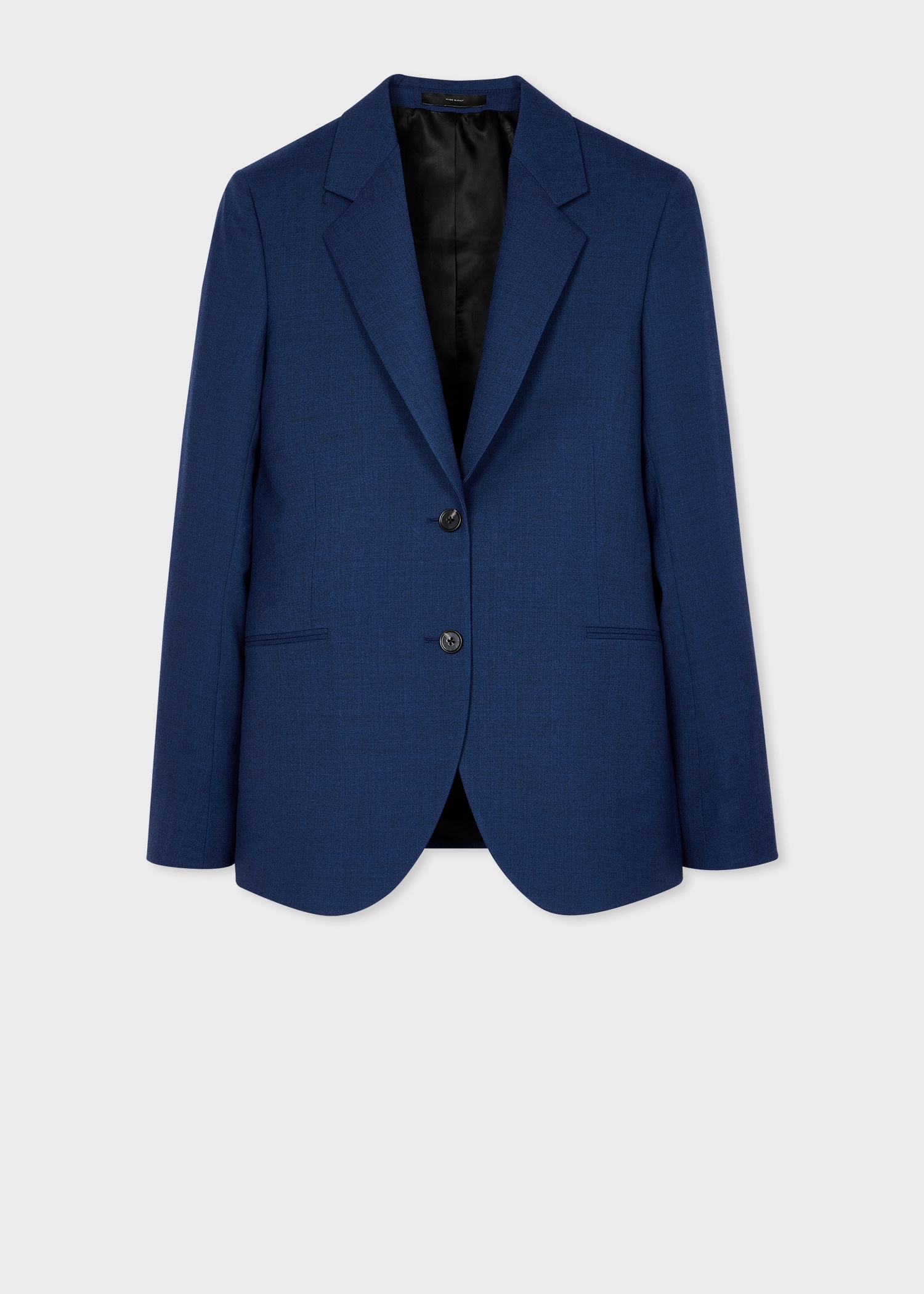Women's A Suit To Travel In - Dark Blue Wool Two-Button Blazer - 1