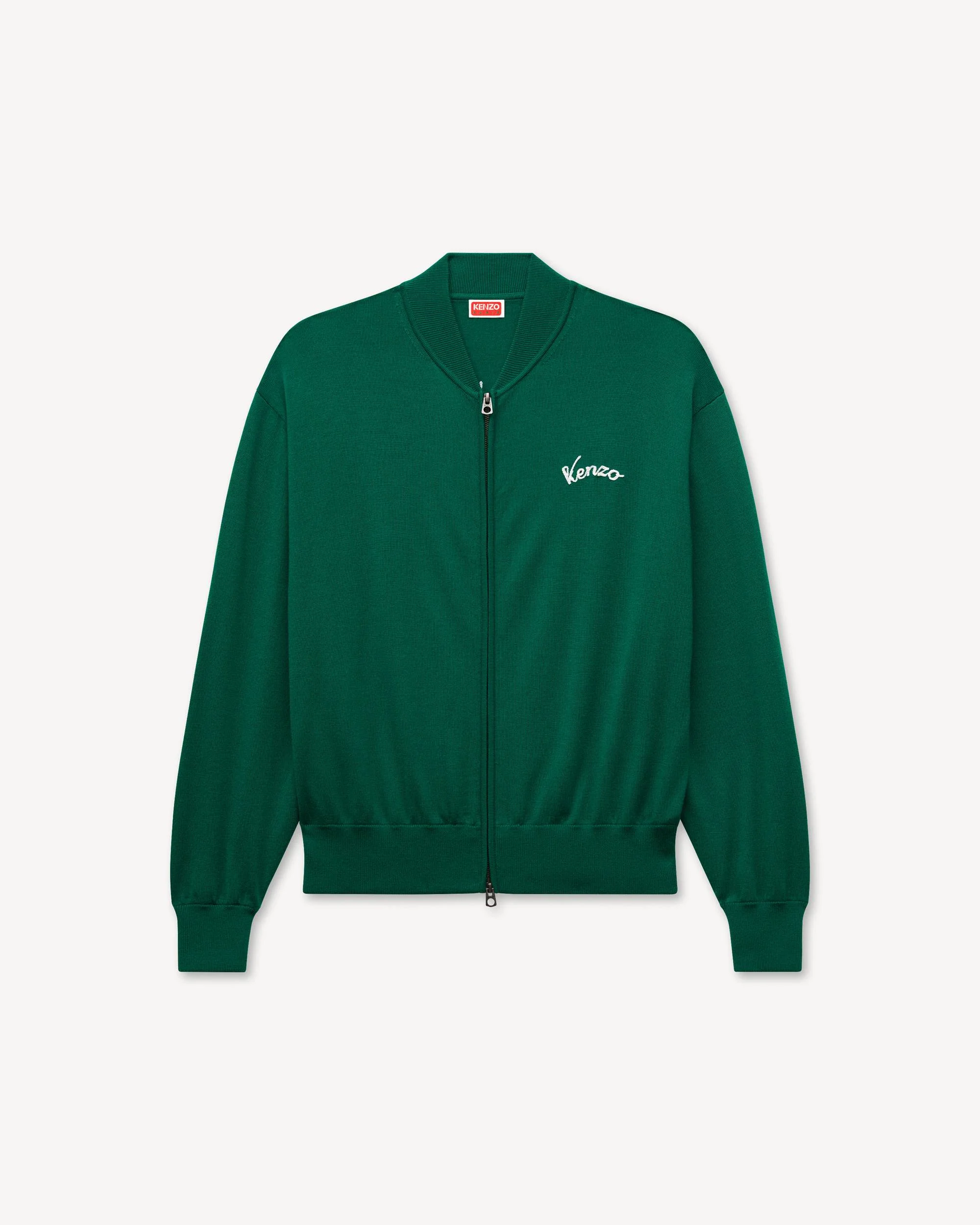 'KENZO Eiffel Tower Design' zip-up cardigan in wool - 1