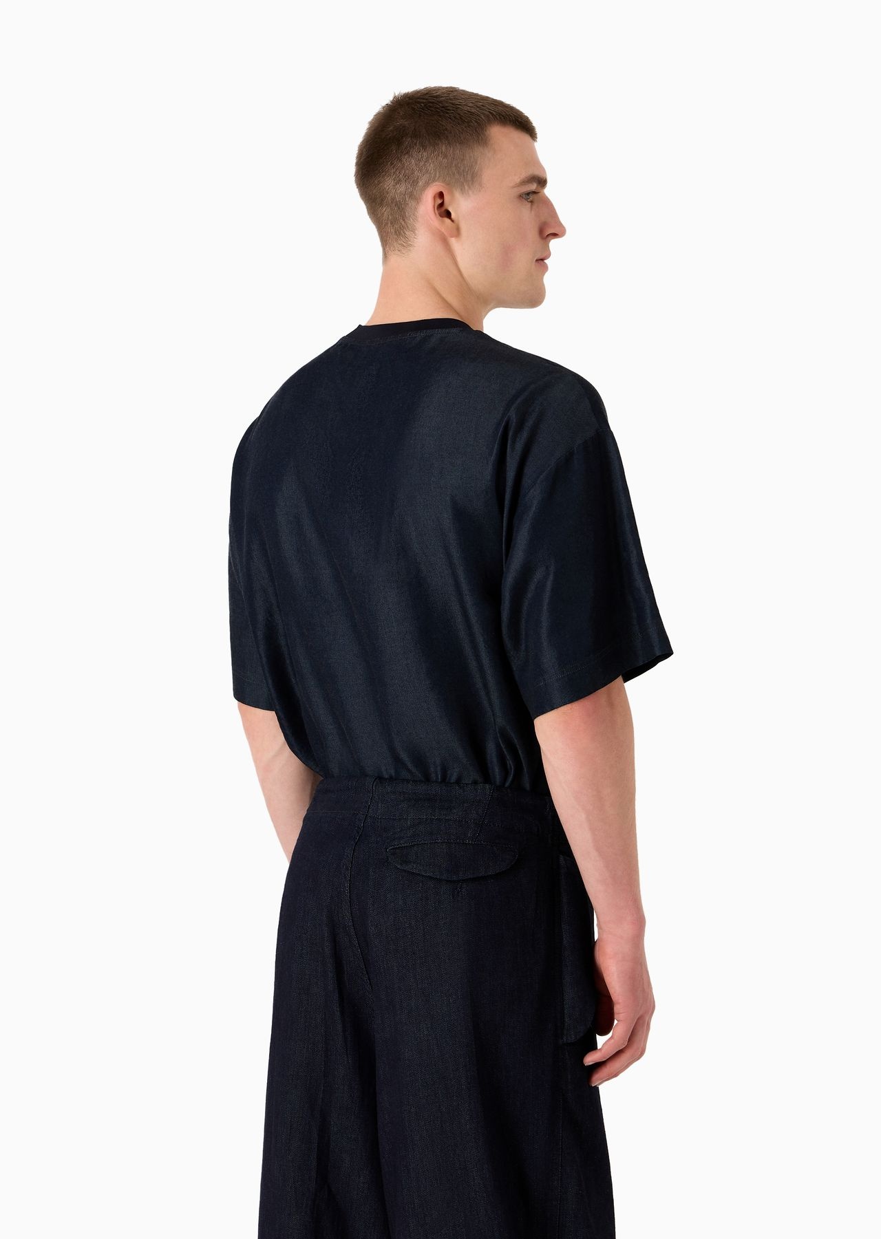 Lyocell crew-neck T-Shirt - 3